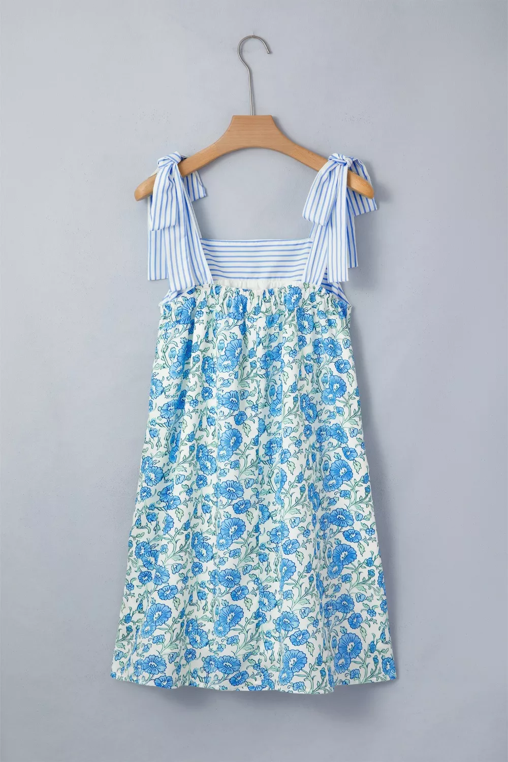 Floral Print Tie-Strap Mini Dress - Image 6