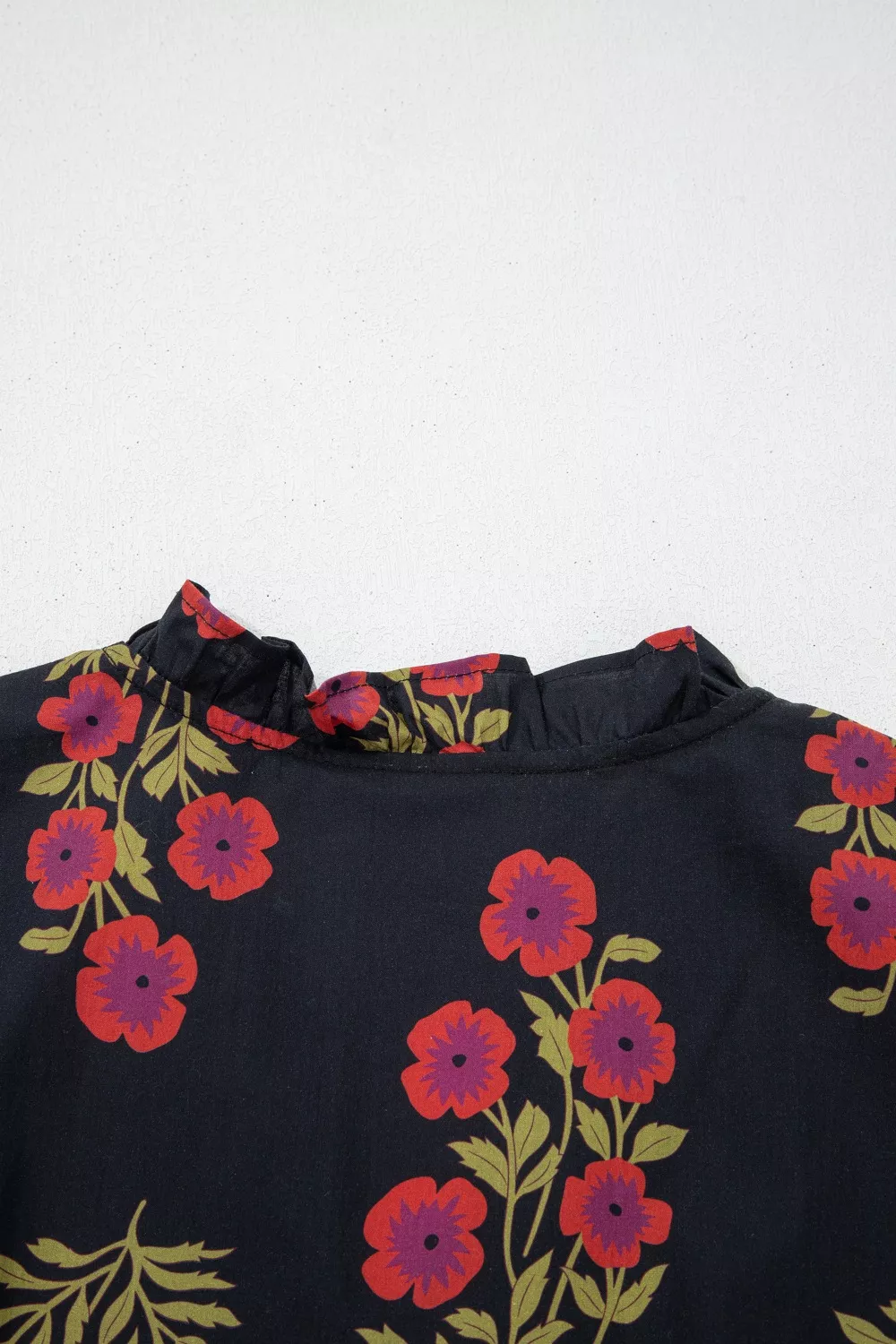 Floral Print Tiered Maxi Dress - Image 6