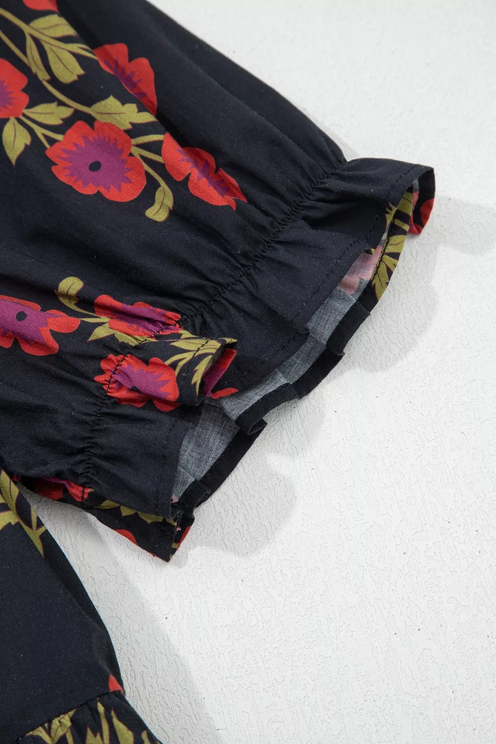 Floral Print Tiered Maxi Dress - Image 8