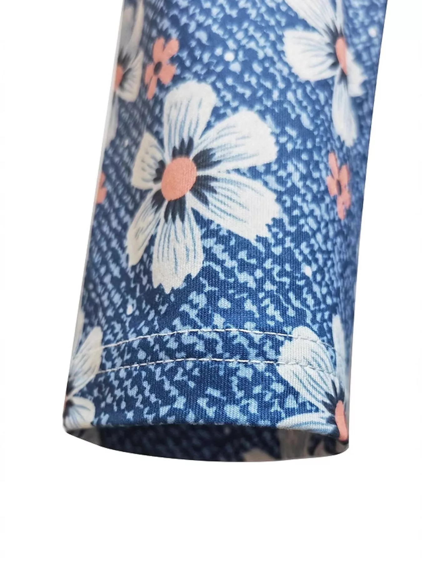 Floral Print V-Neck Long Sleeve Midi Dress - Image 10