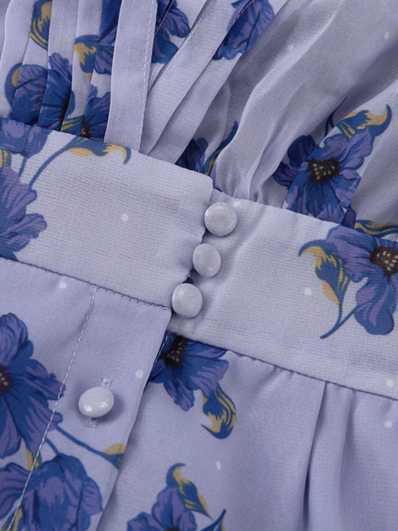 Floral Puff Sleeve Mini Dress - Image 8