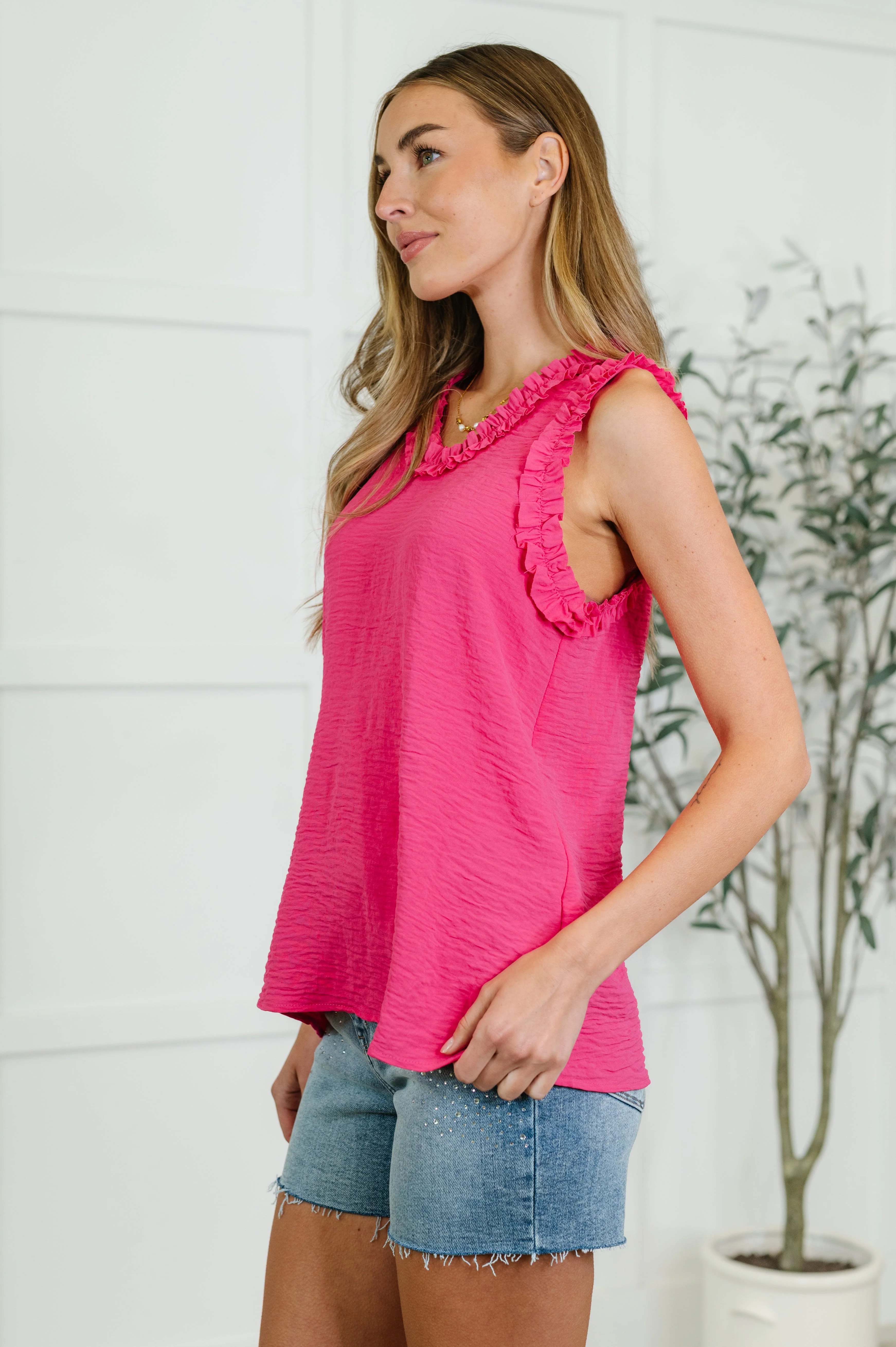 Flourish and Flare Ruffle Detail Tank - Image 2