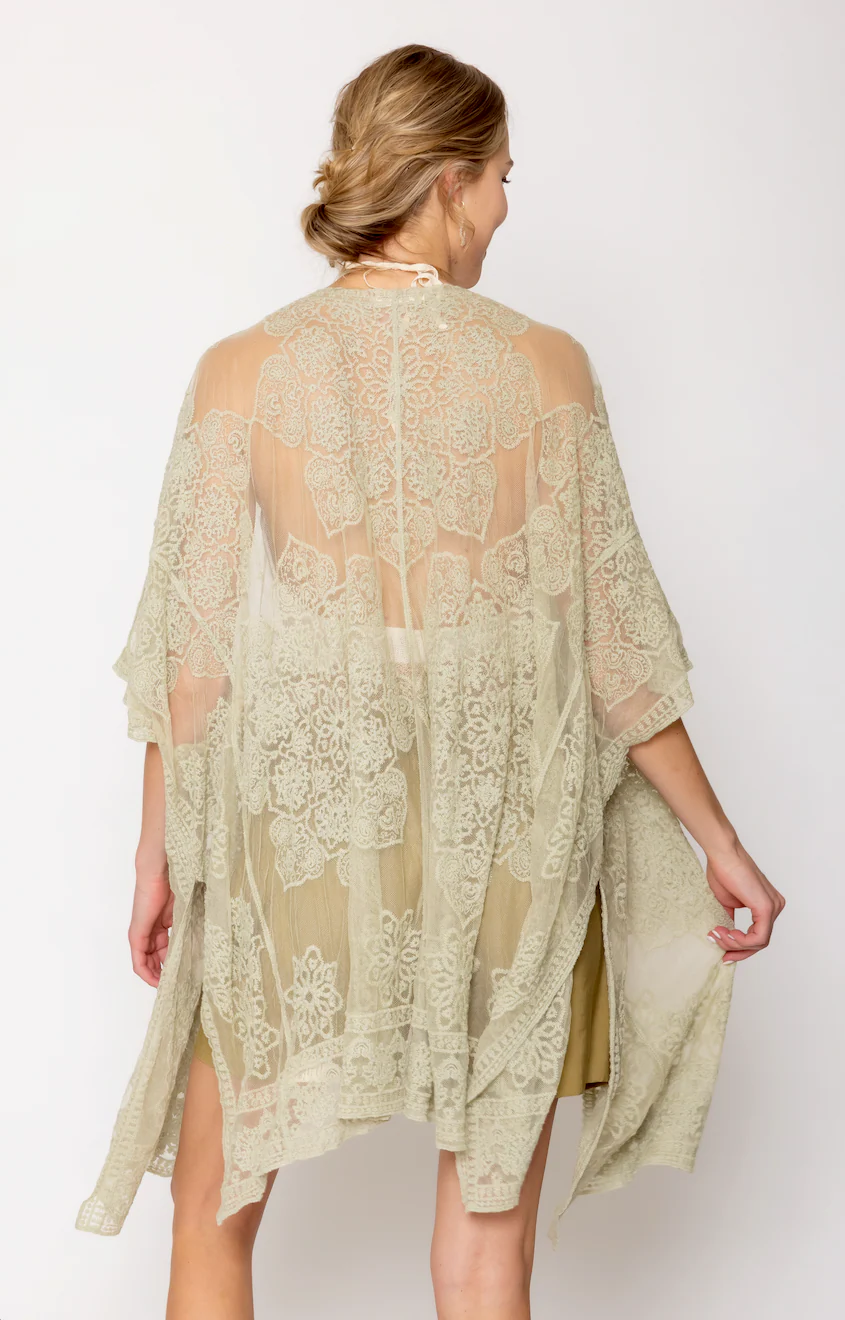 Flower Lace Kimono - Image 3