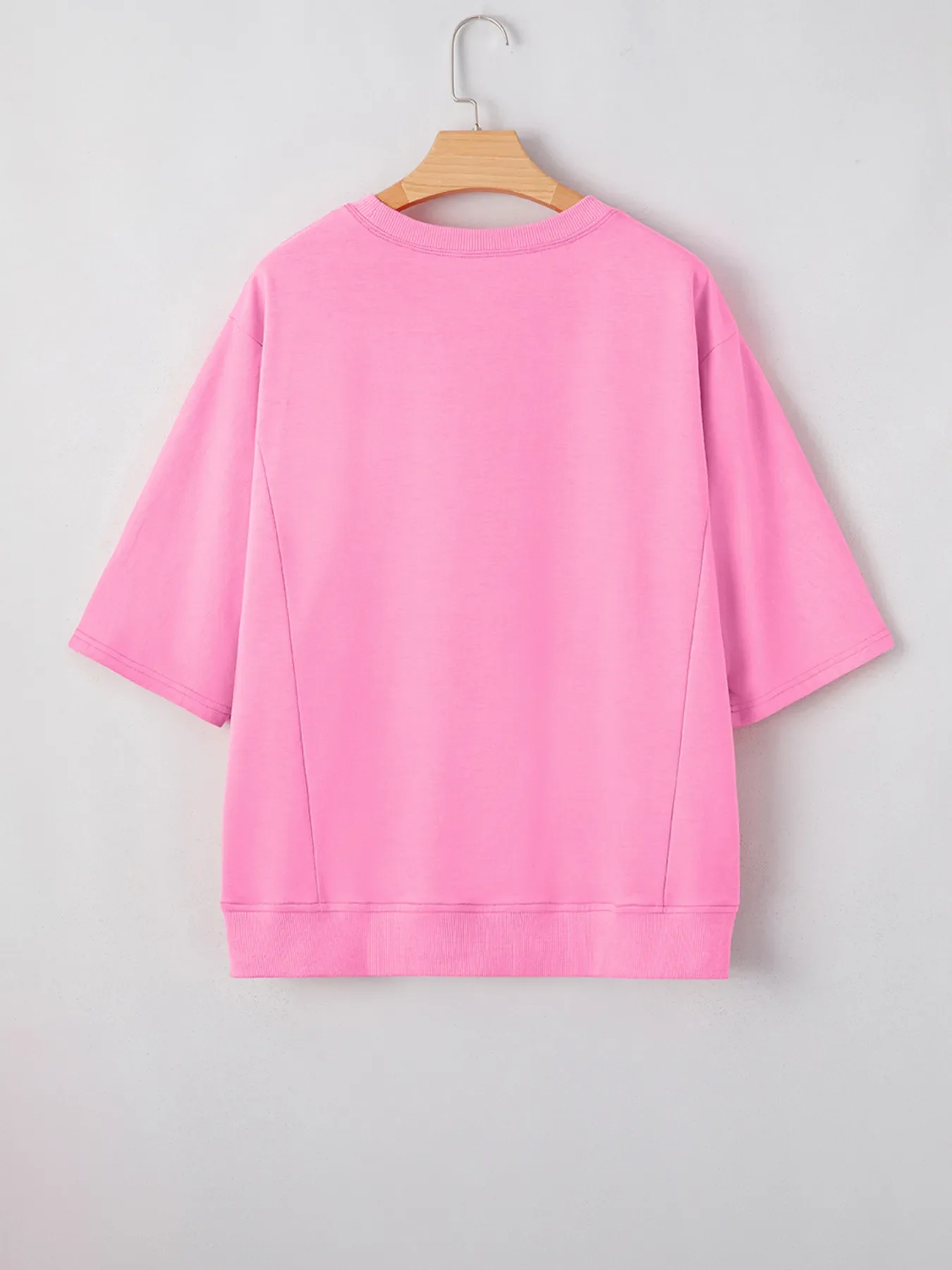 Flower Oversized Round Neck T-Shirt - Image 5