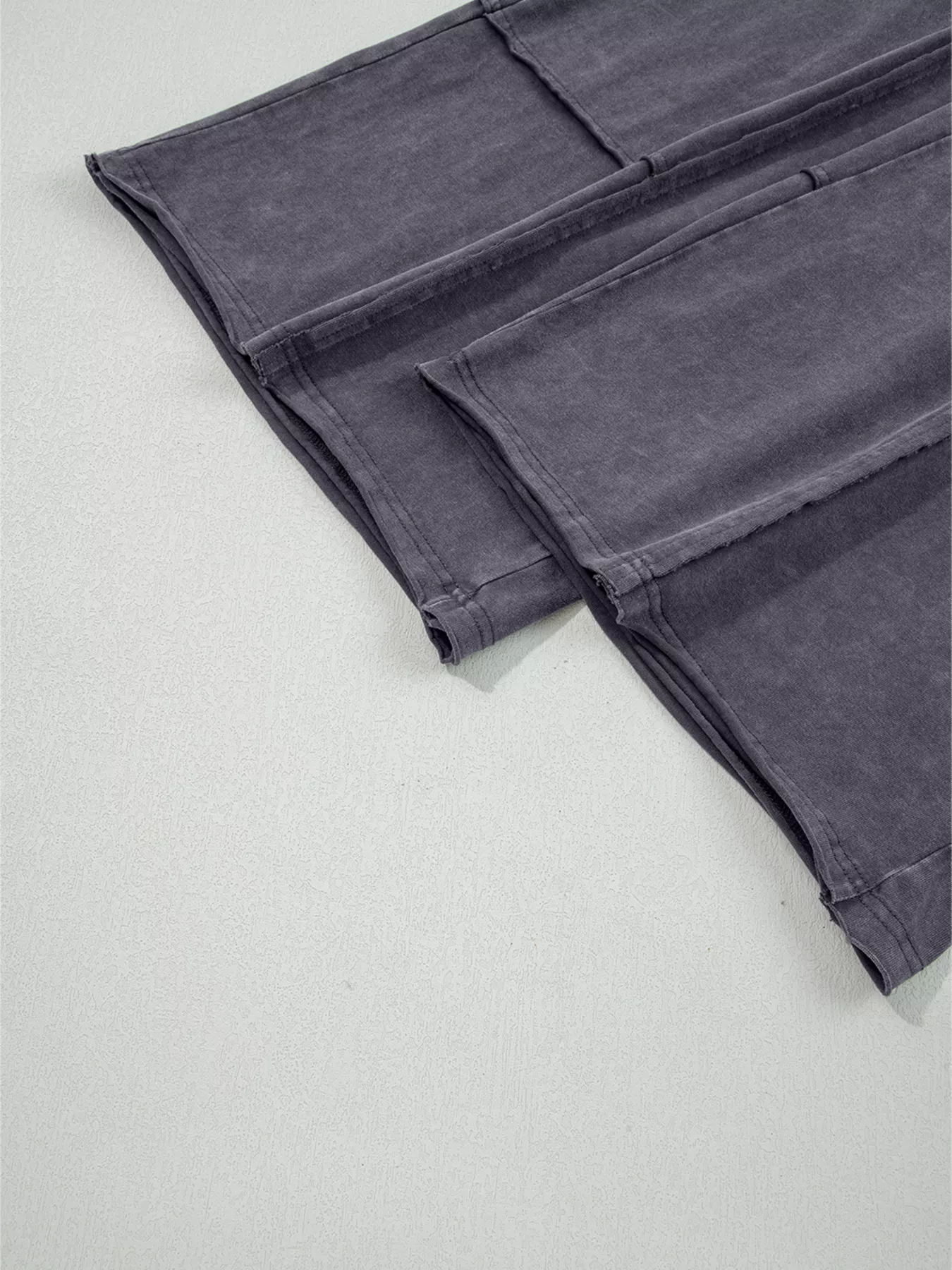 Flower Patch Mineral Washed Terry Knit Cropped Wide Leg Pants - Image 9