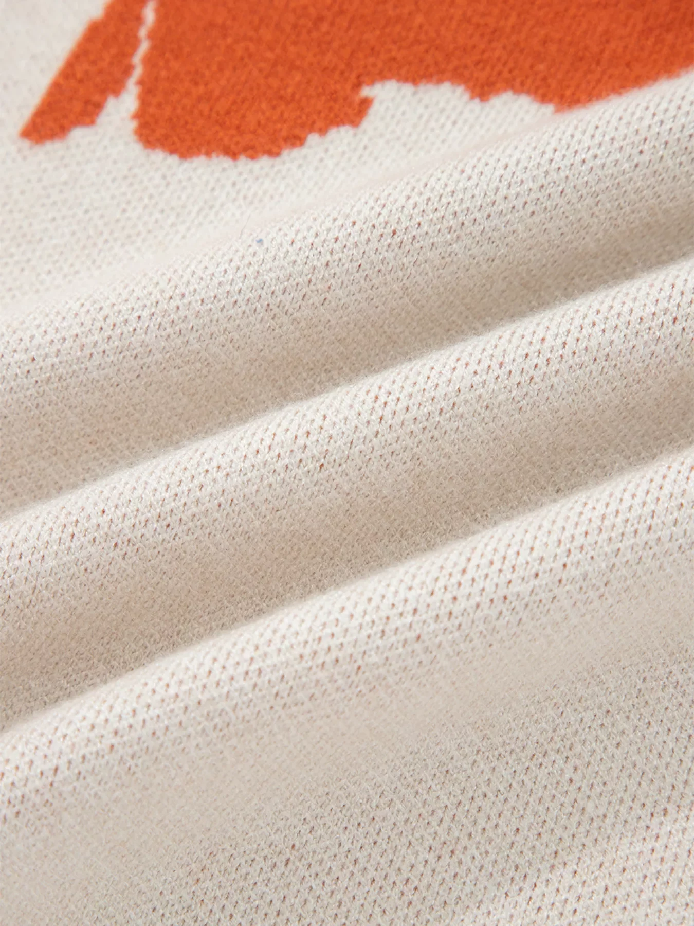 Flower Pattern Wide Sleeve Baggy Sweater - Image 9
