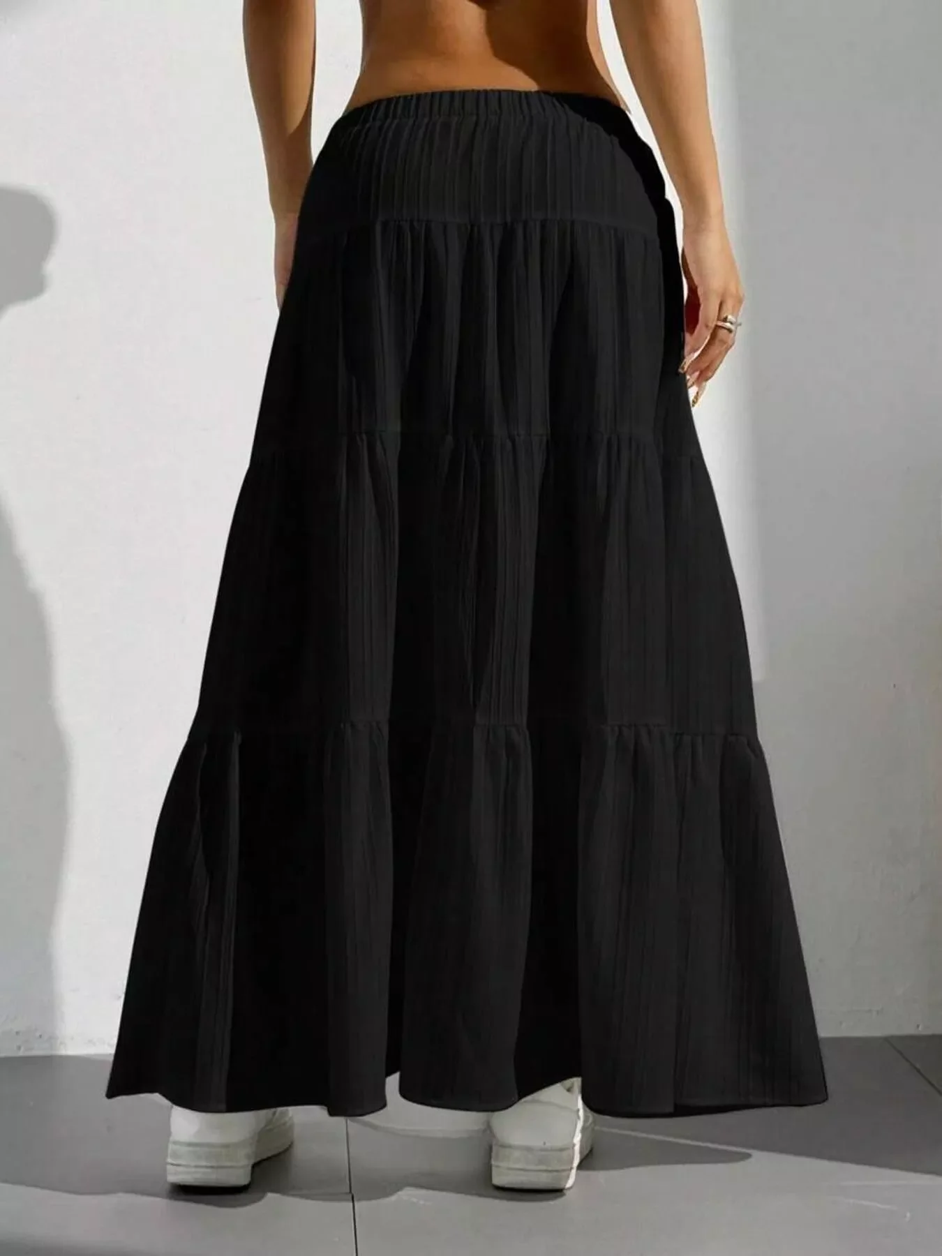 Flowy Tiered Maxi Skirt - Image 11