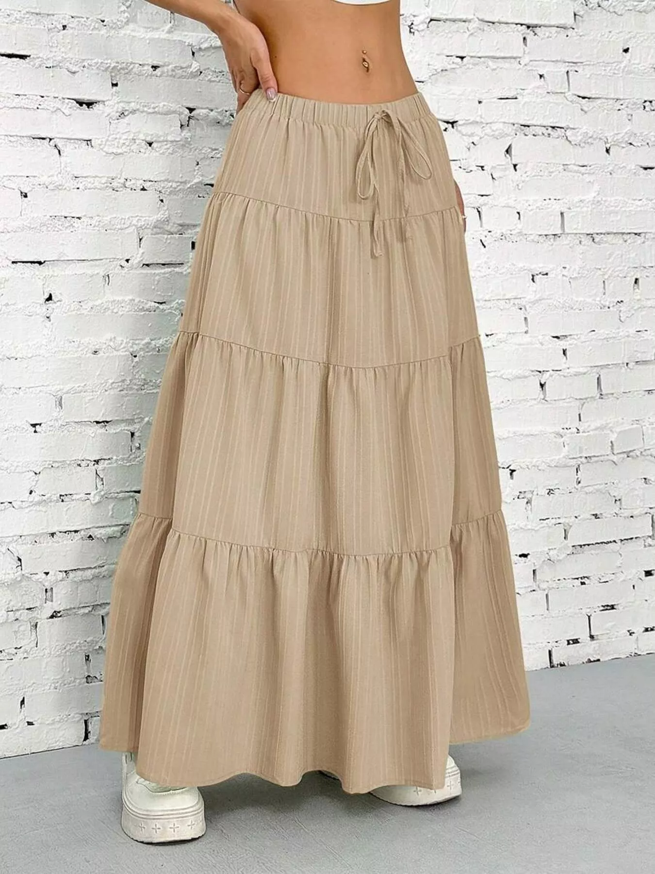 Flowy Tiered Maxi Skirt - Image 19