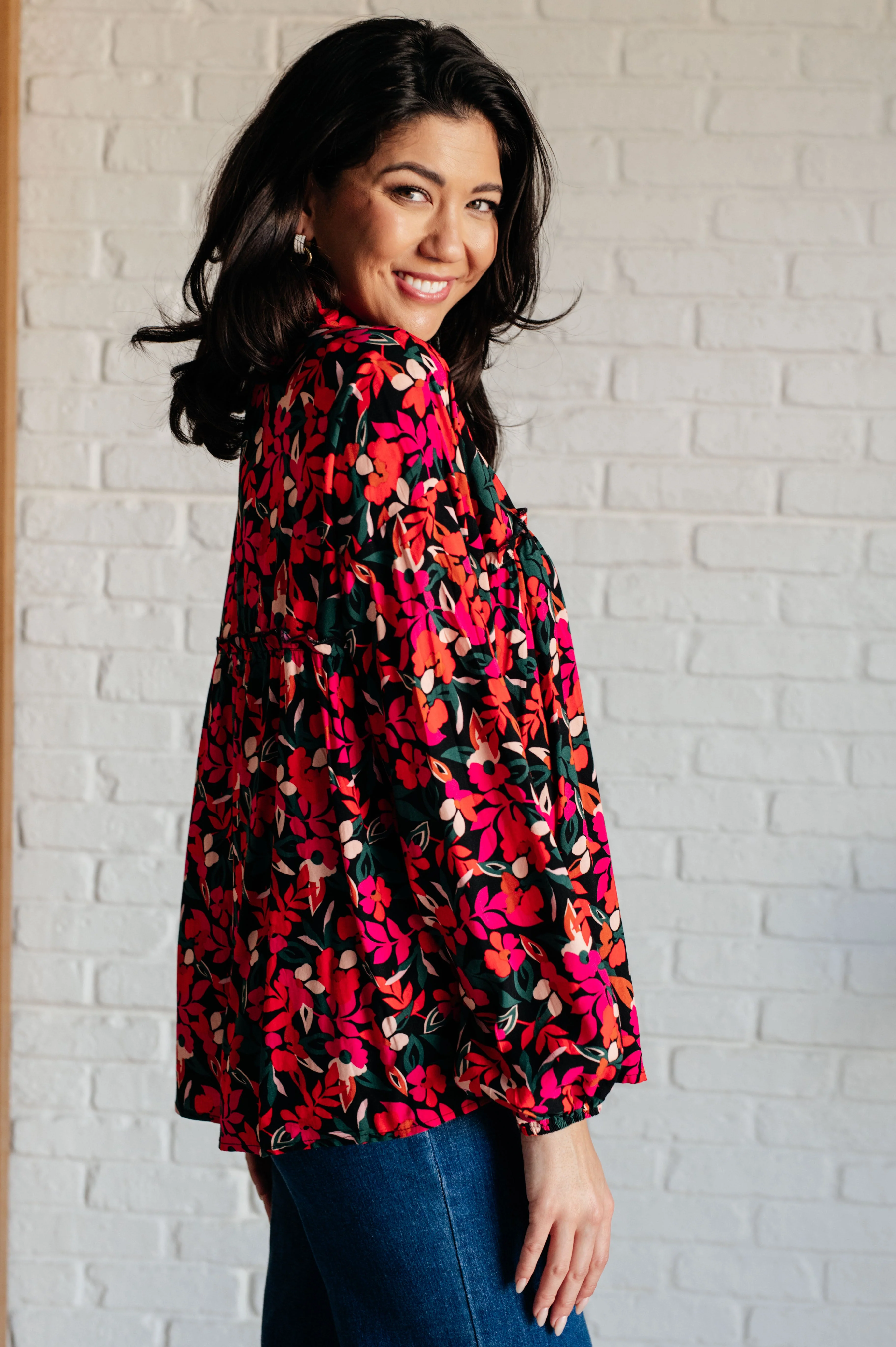 Francophile Ruffle Detail Button Up - Image 4