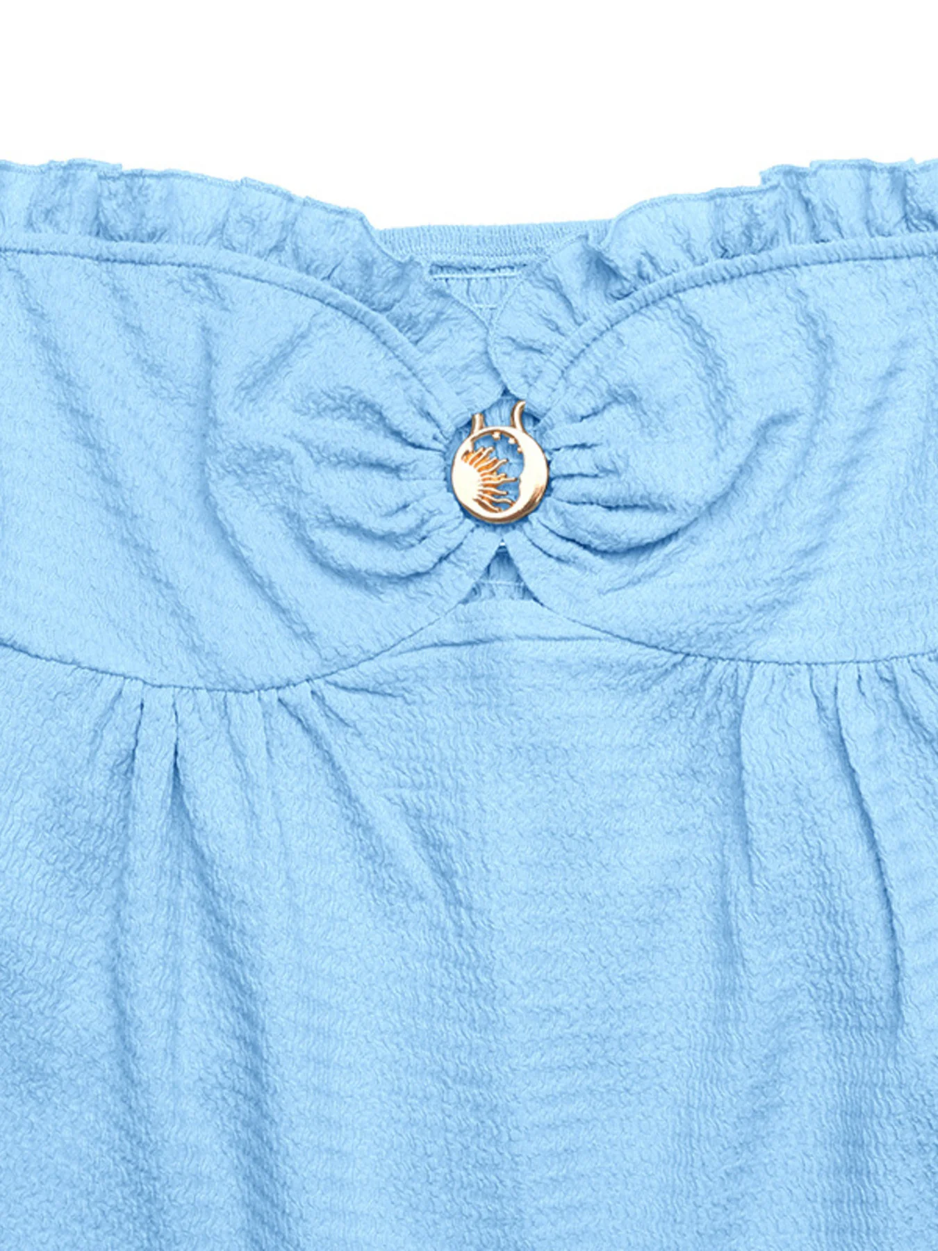 Frill Tube Top with Buckle Detail - Image 8