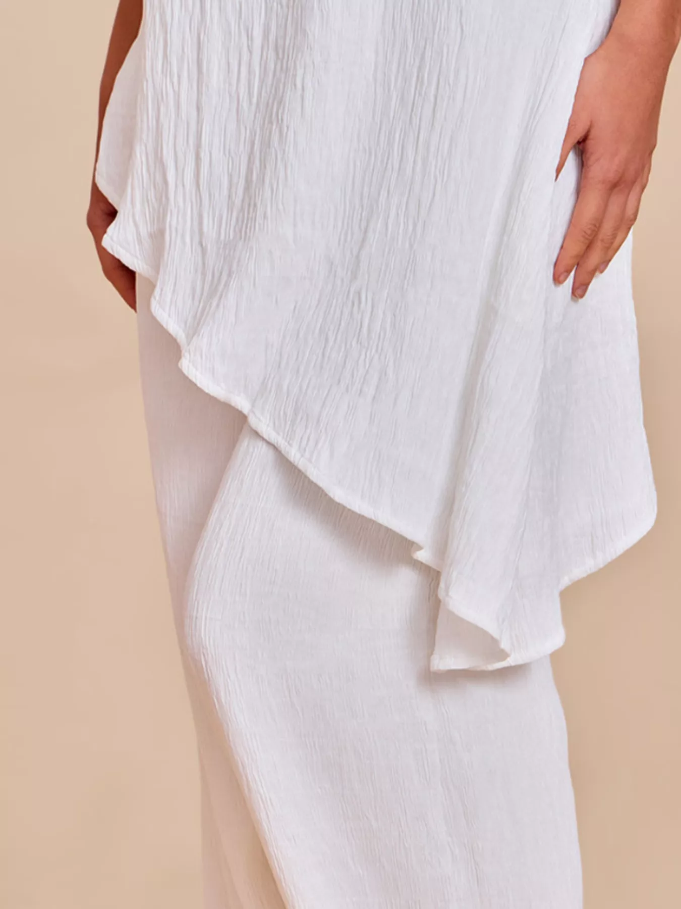 Full Size Asymmetrical Hem Tube Top and Pants Set Plus Size - Image 4