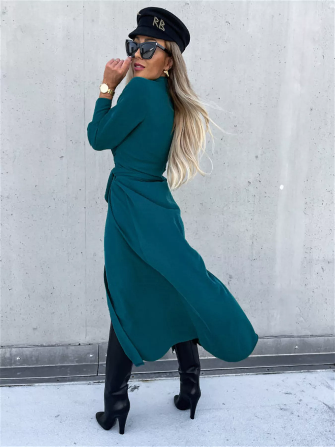Full Size Button Front Shirt Dress Plus Size - Image 10