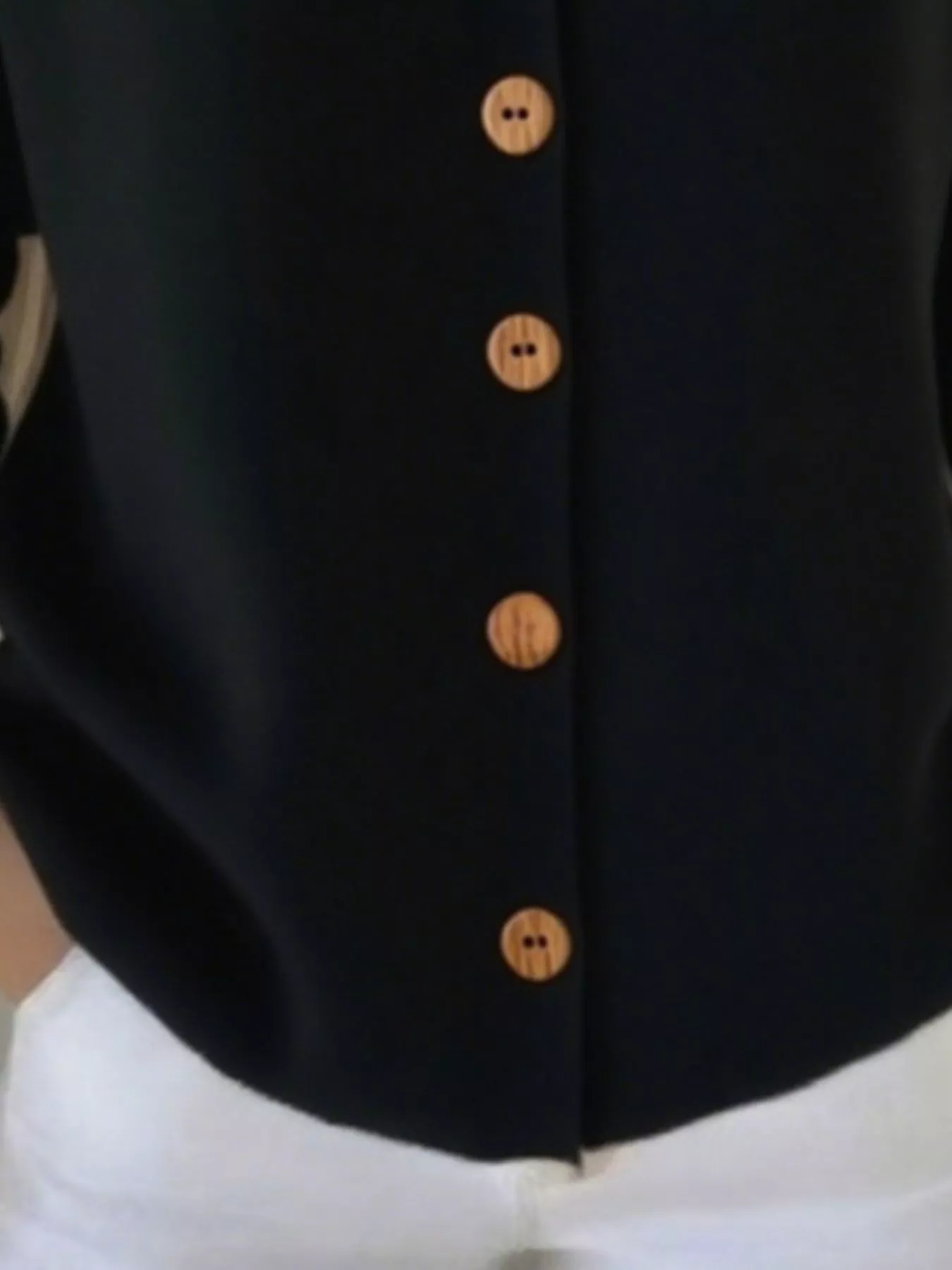 Full Size Button Up Long Sleeve Cardigan Plus Size - Image 6