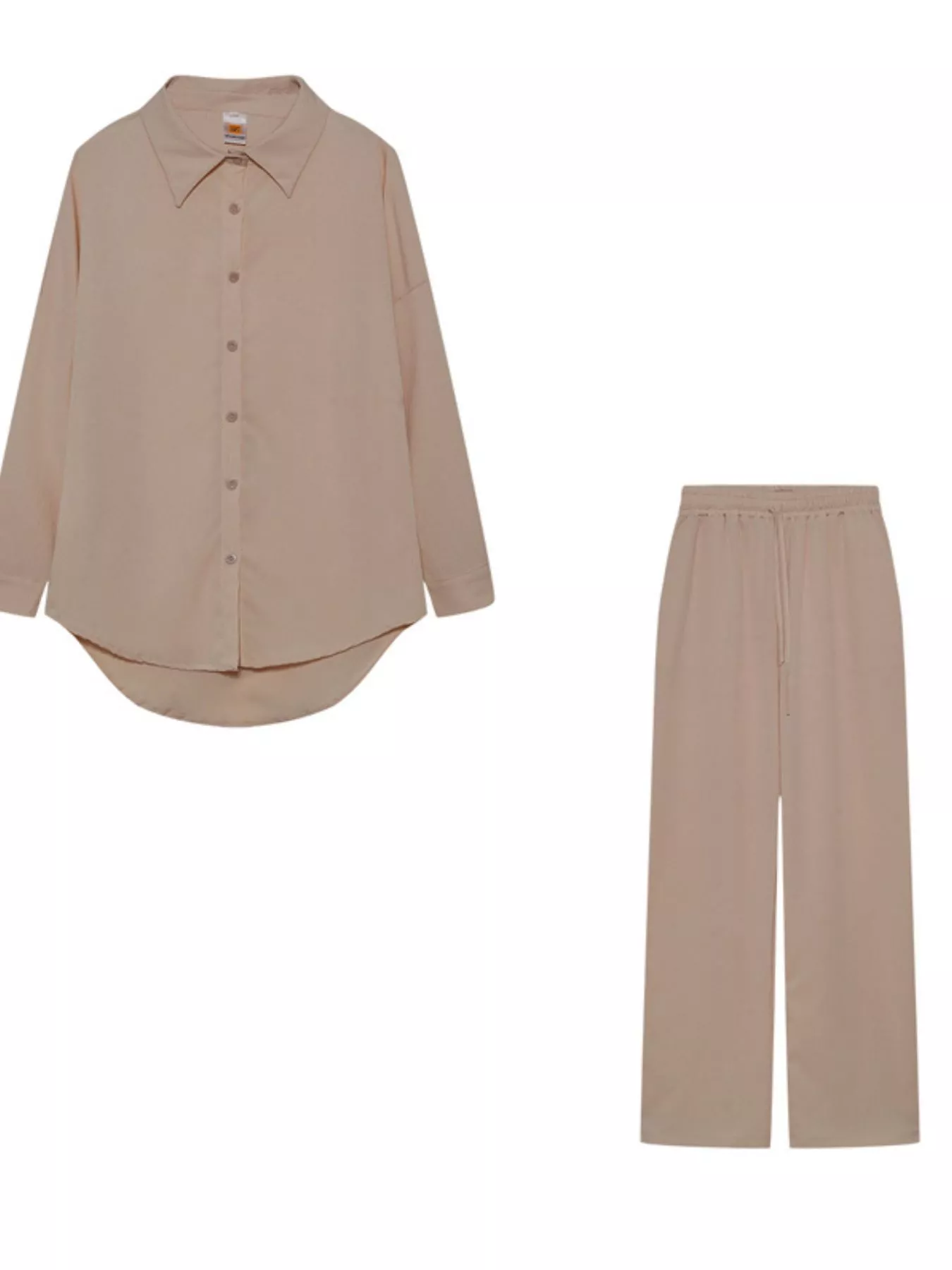 Full Size Button Up Shirt and Pants Set Plus Size - Image 6