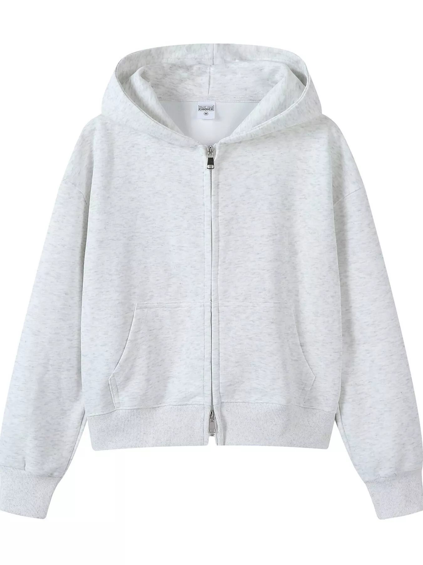 Full Size Casual Zip-Up Long Sleeve Hoodie Plus Size - Image 10
