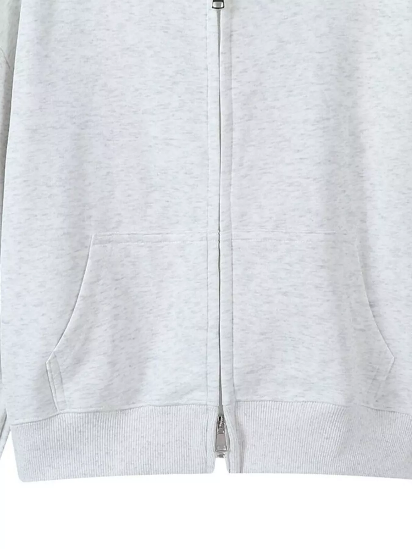 Full Size Casual Zip-Up Long Sleeve Hoodie Plus Size - Image 12