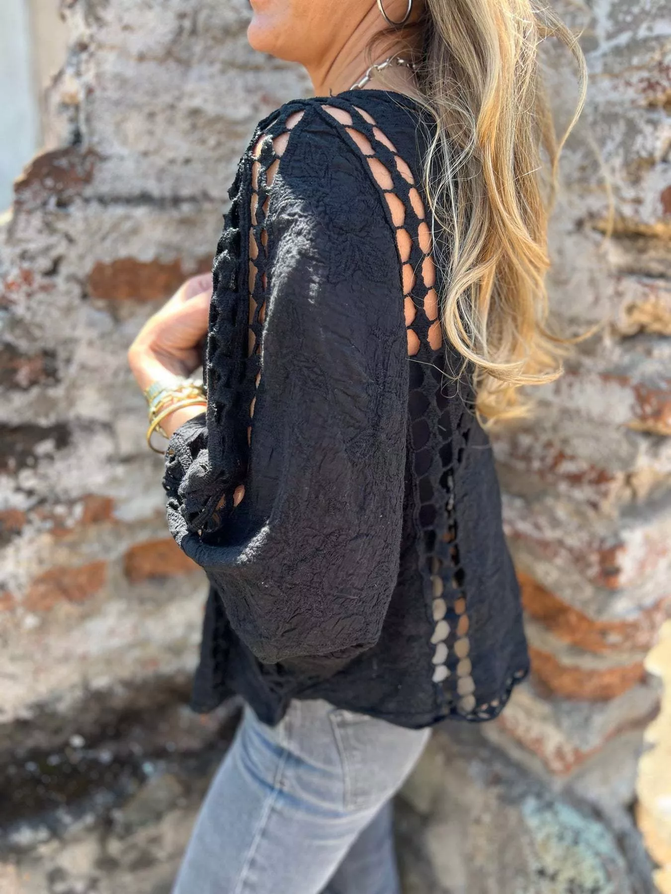 Full Size Embroidered Open Front Cardigan Plus Size - Image 9
