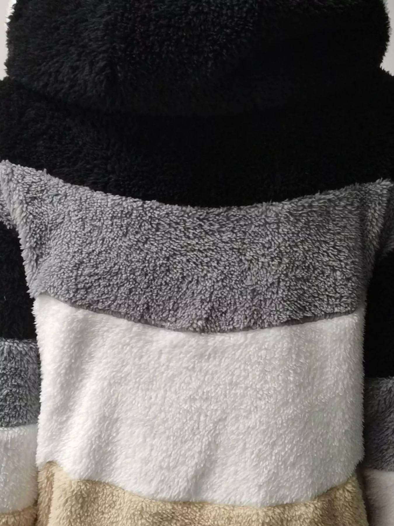 Full Size Fuzzy Zip Up Hooded Outerwear Plus Size - Image 14
