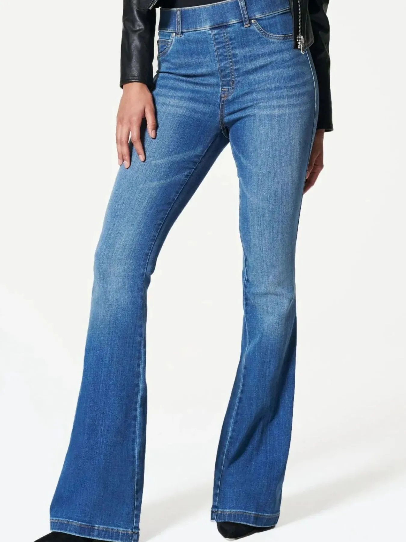 Full Size High-Waisted Flare Jeans Plus Size - Image 4