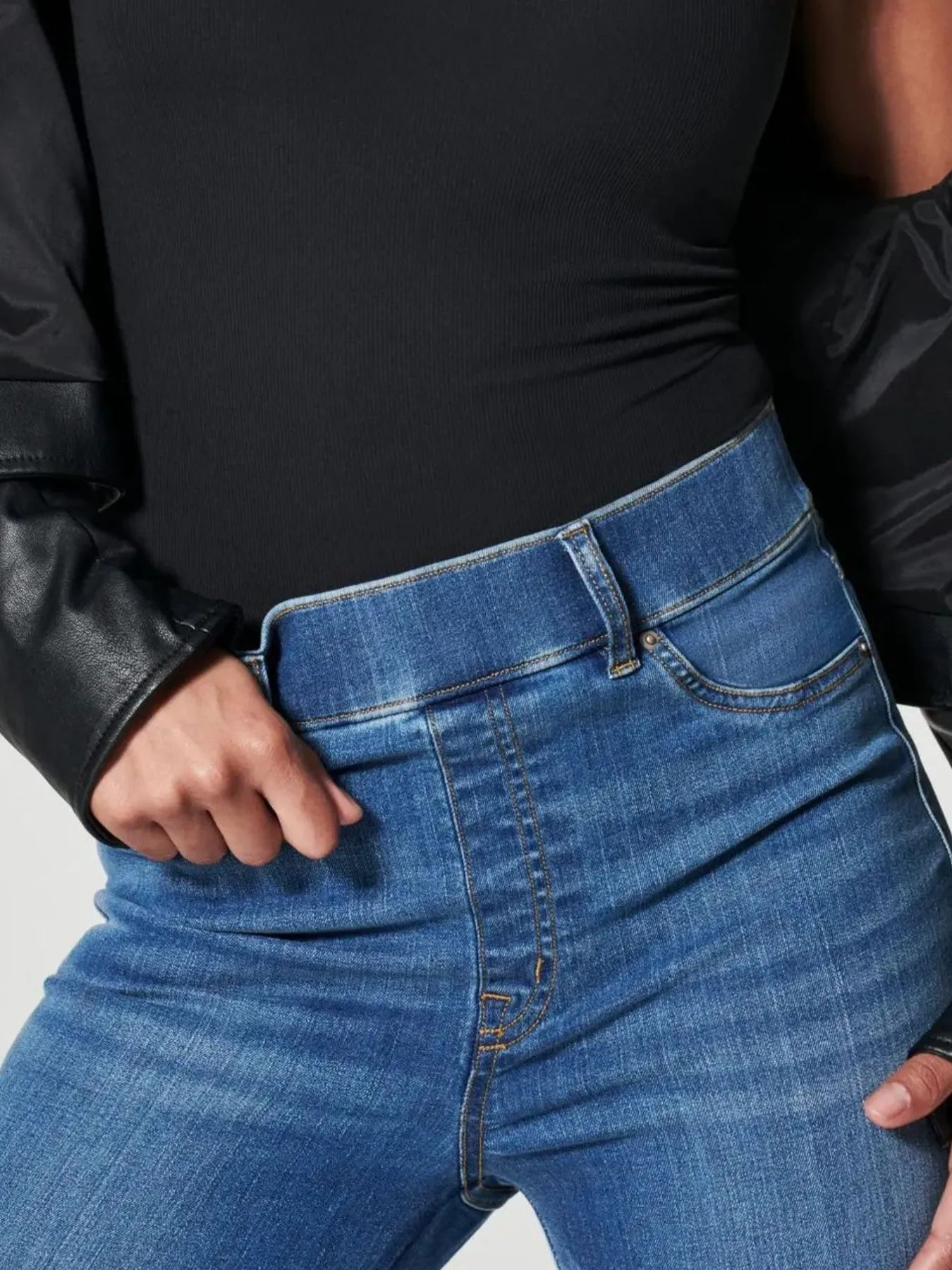 Full Size High-Waisted Flare Jeans Plus Size - Image 6