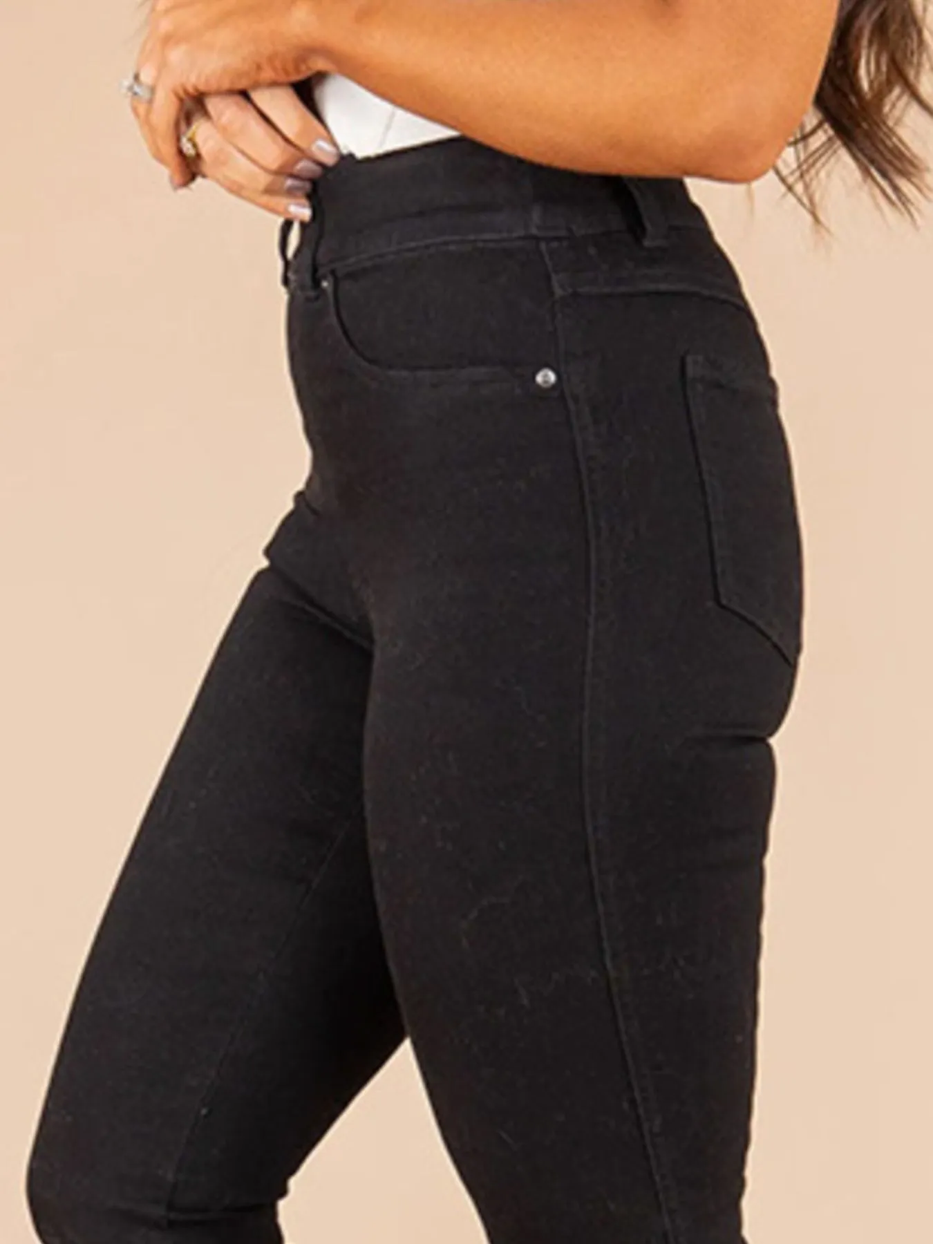 Full Size High-Waisted Flare Jeans Plus Size - Image 9