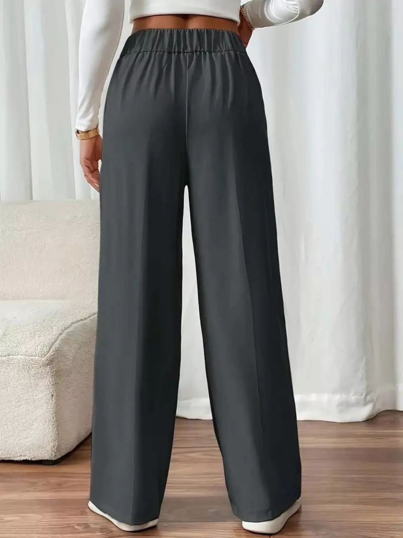 Full Size High-Waisted Wide-Leg Pants Plus Size - Image 13