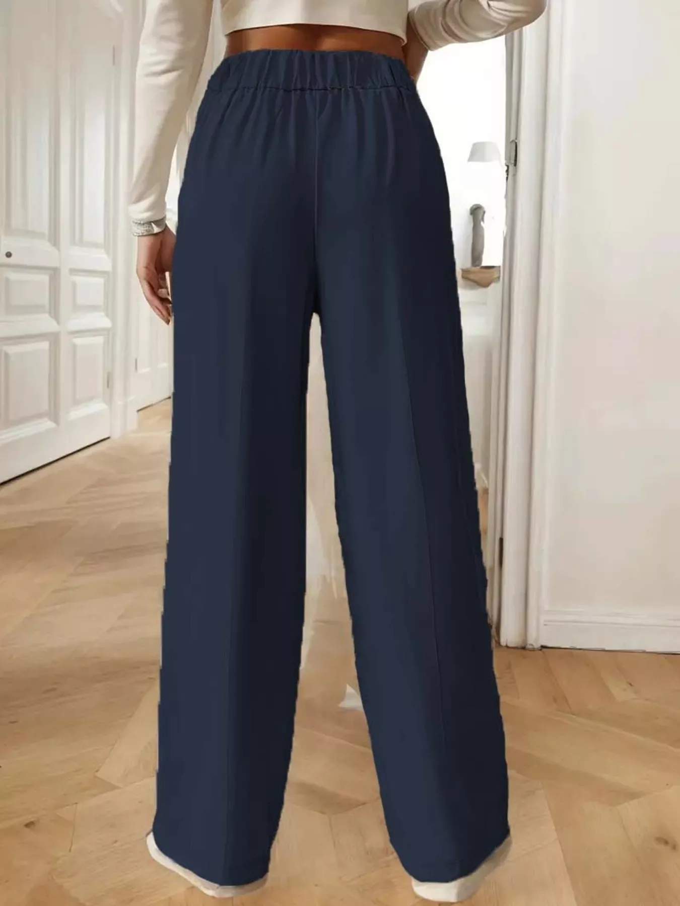 Full Size High-Waisted Wide-Leg Pants Plus Size - Image 18