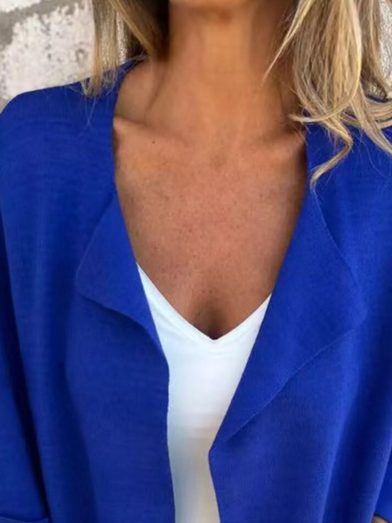 Full Size Open Front 3/4 Sleeve Casual Cardigan Plus Size - Image 17