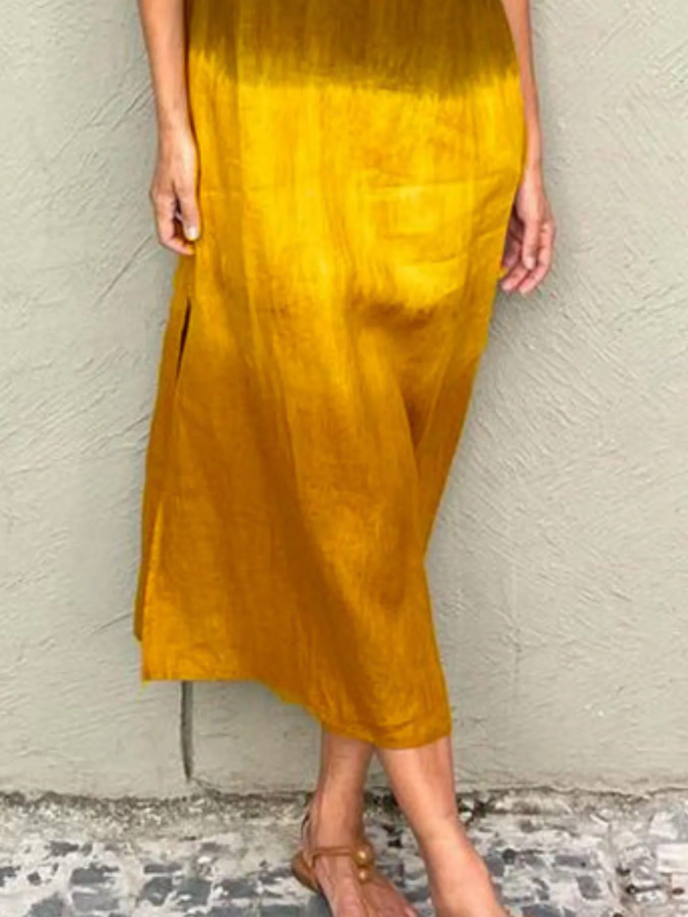Full Size Sleeveless Gradient Tank Midi Dress Plus Size - Image 21