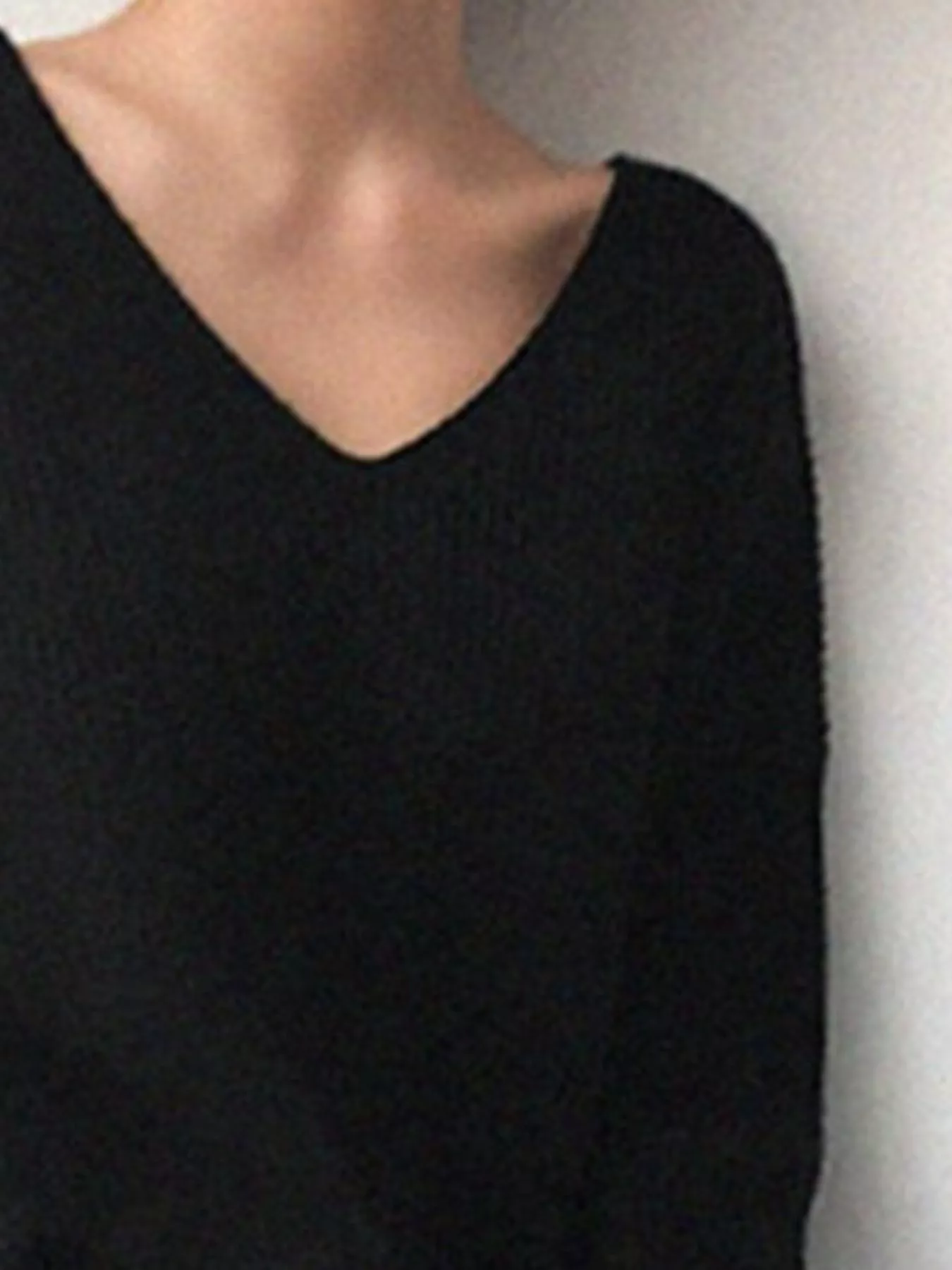 Full Size V-Neck Dropped Shoulder Sweater Plus Size - Image 9