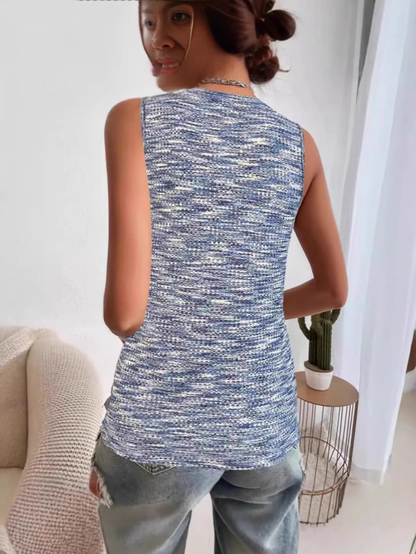 Full Size V-Neck Tank Plus Size - Image 3