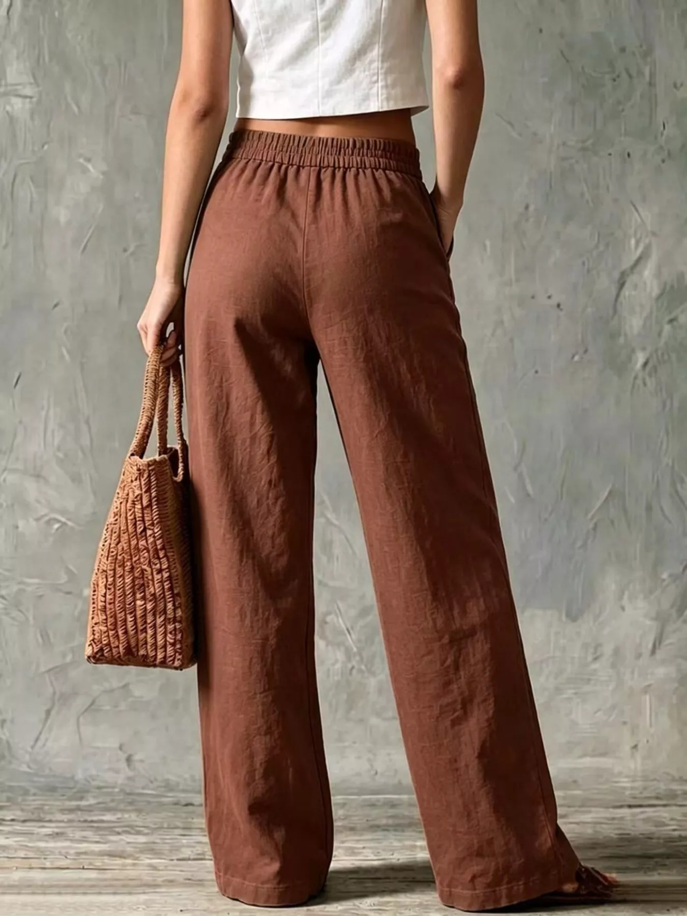 Full Size Wide Leg Pants Plus Size - Image 12