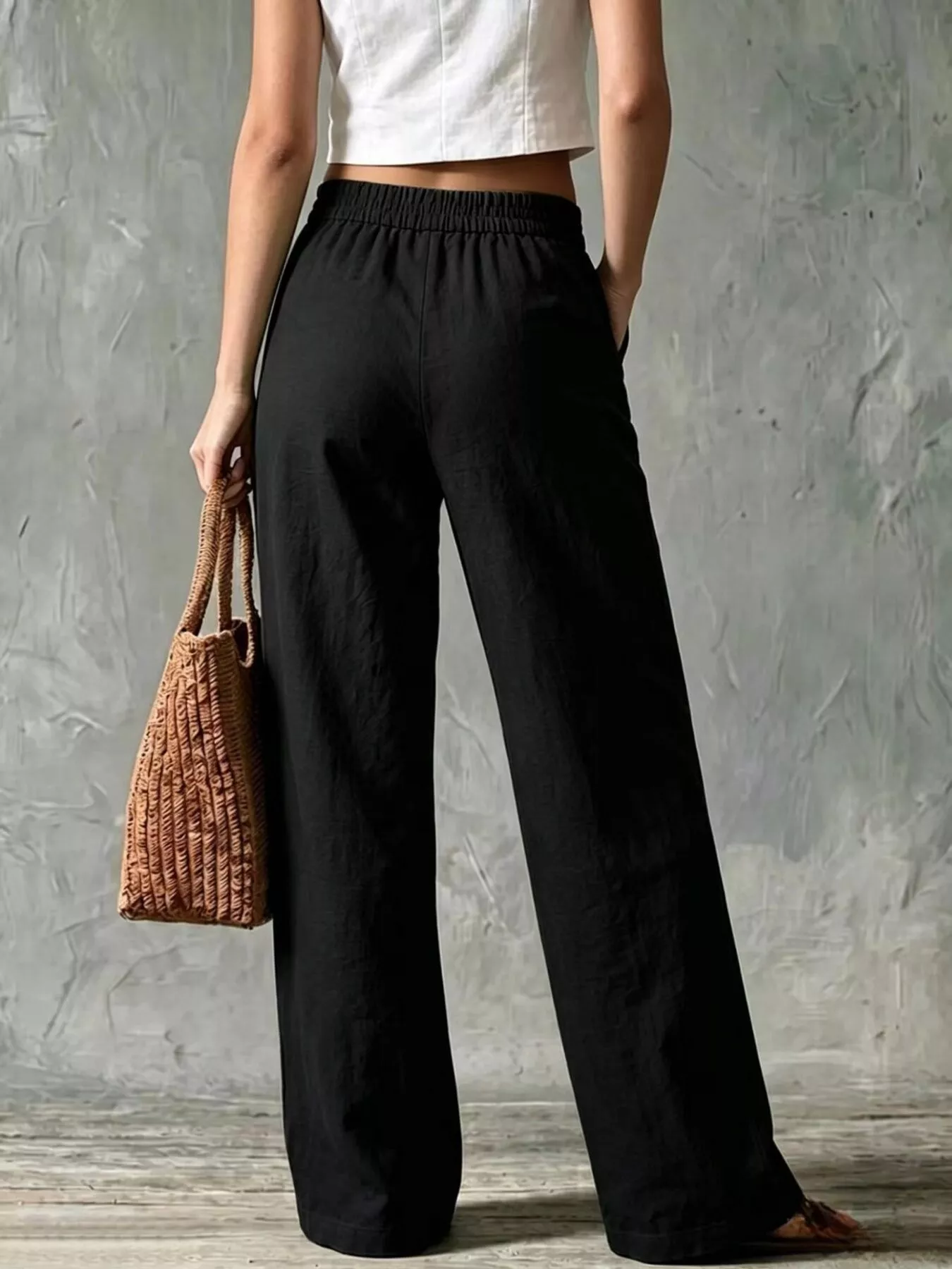 Full Size Wide Leg Pants Plus Size - Image 8