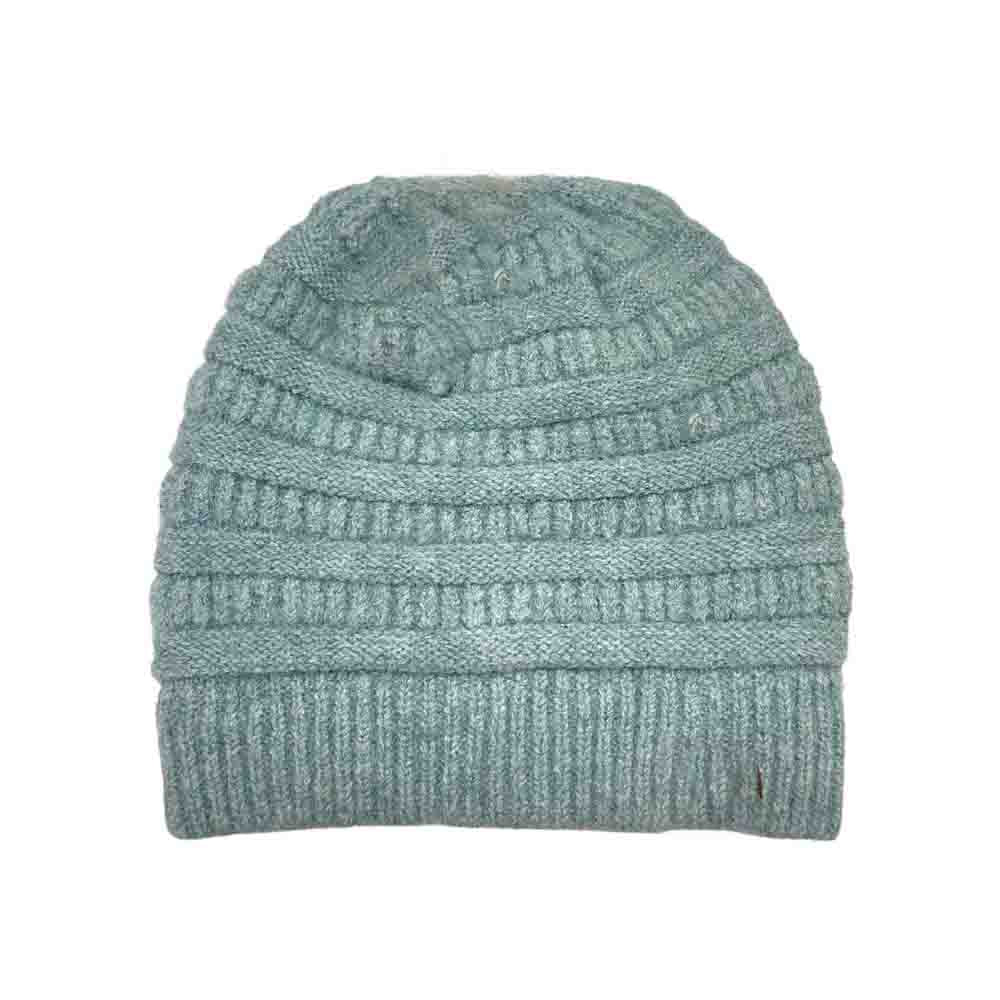 Fuzzy Lined Mixed Soft Yarn C.C Beanie - Image 4