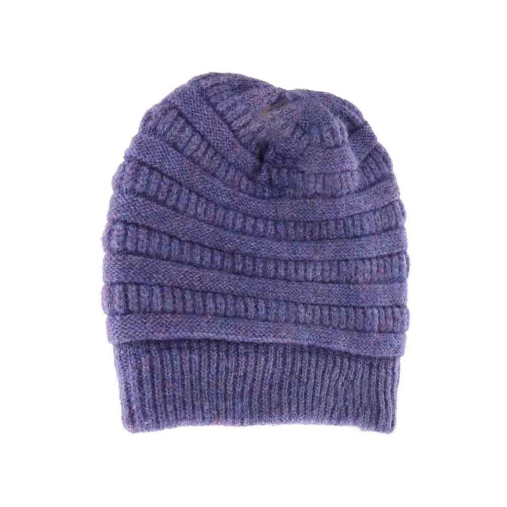 Fuzzy Lined Mixed Soft Yarn C.C Beanie - Image 6