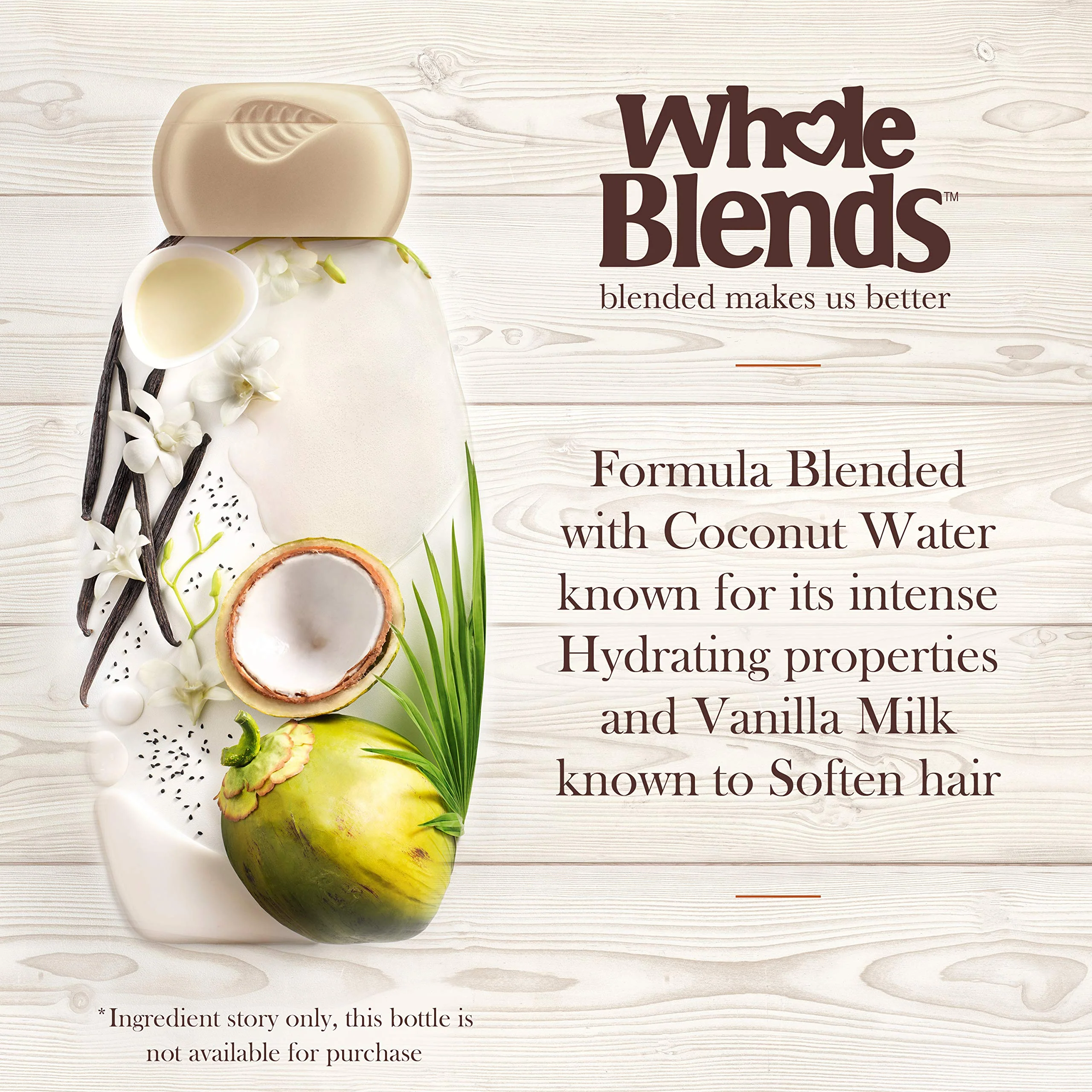 Garnier whole blendsstandard conditionerhydrating coconut water,vanilla milkliquidno paraben - Image 3