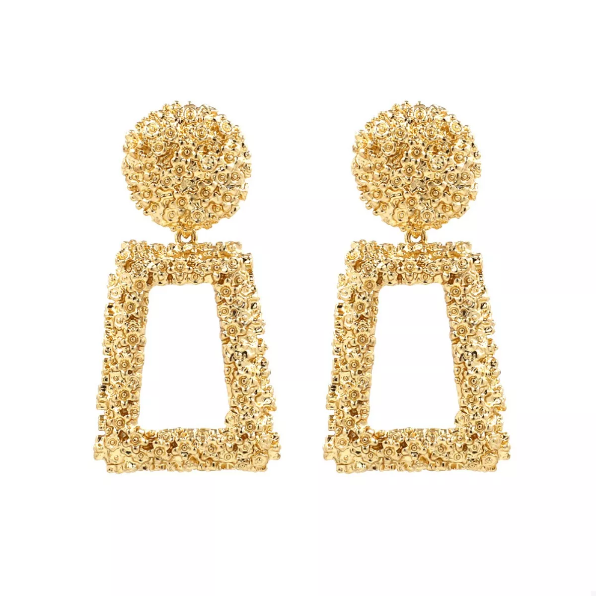 Geometric Dangle Earrings - Image 2