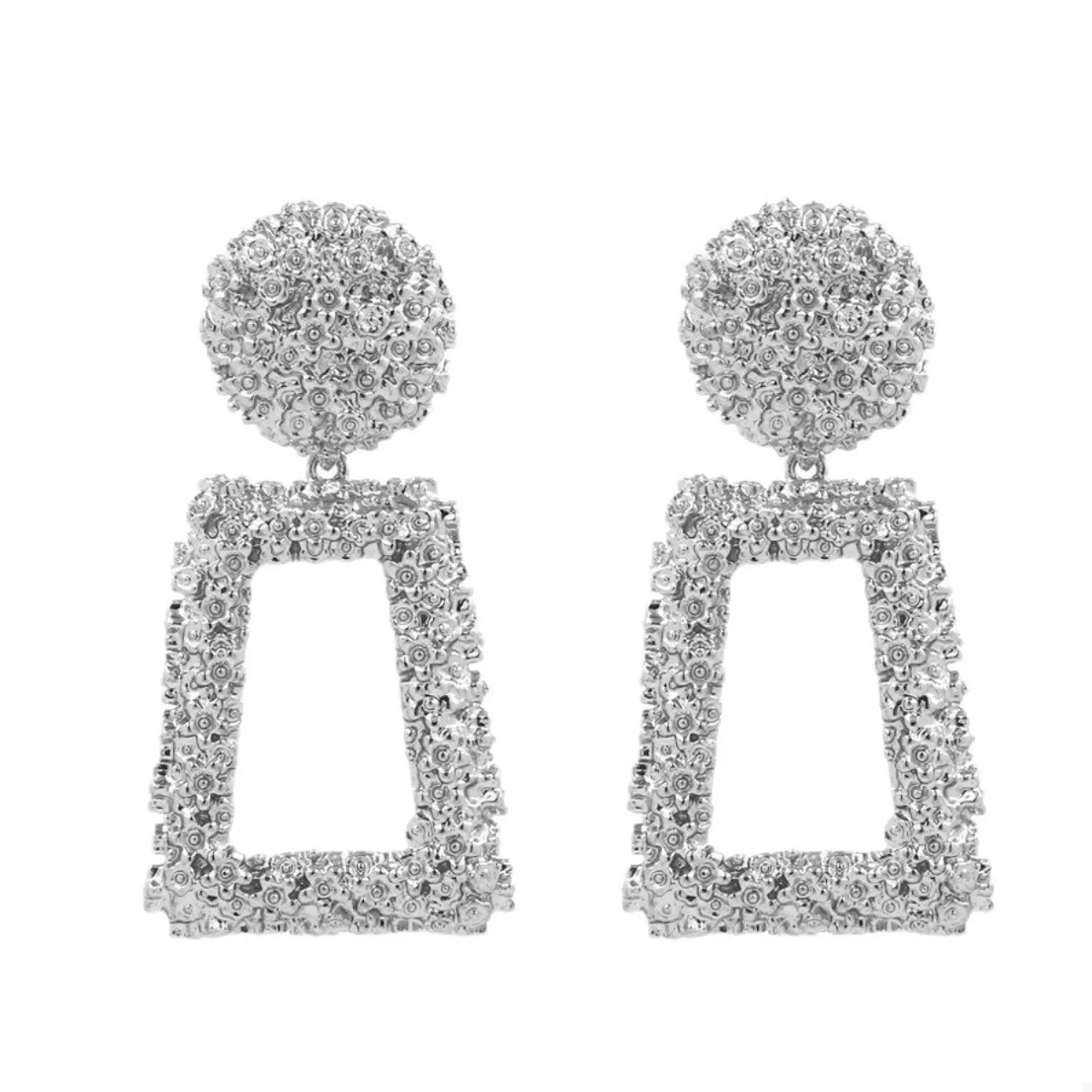 Geometric Dangle Earrings - Image 4