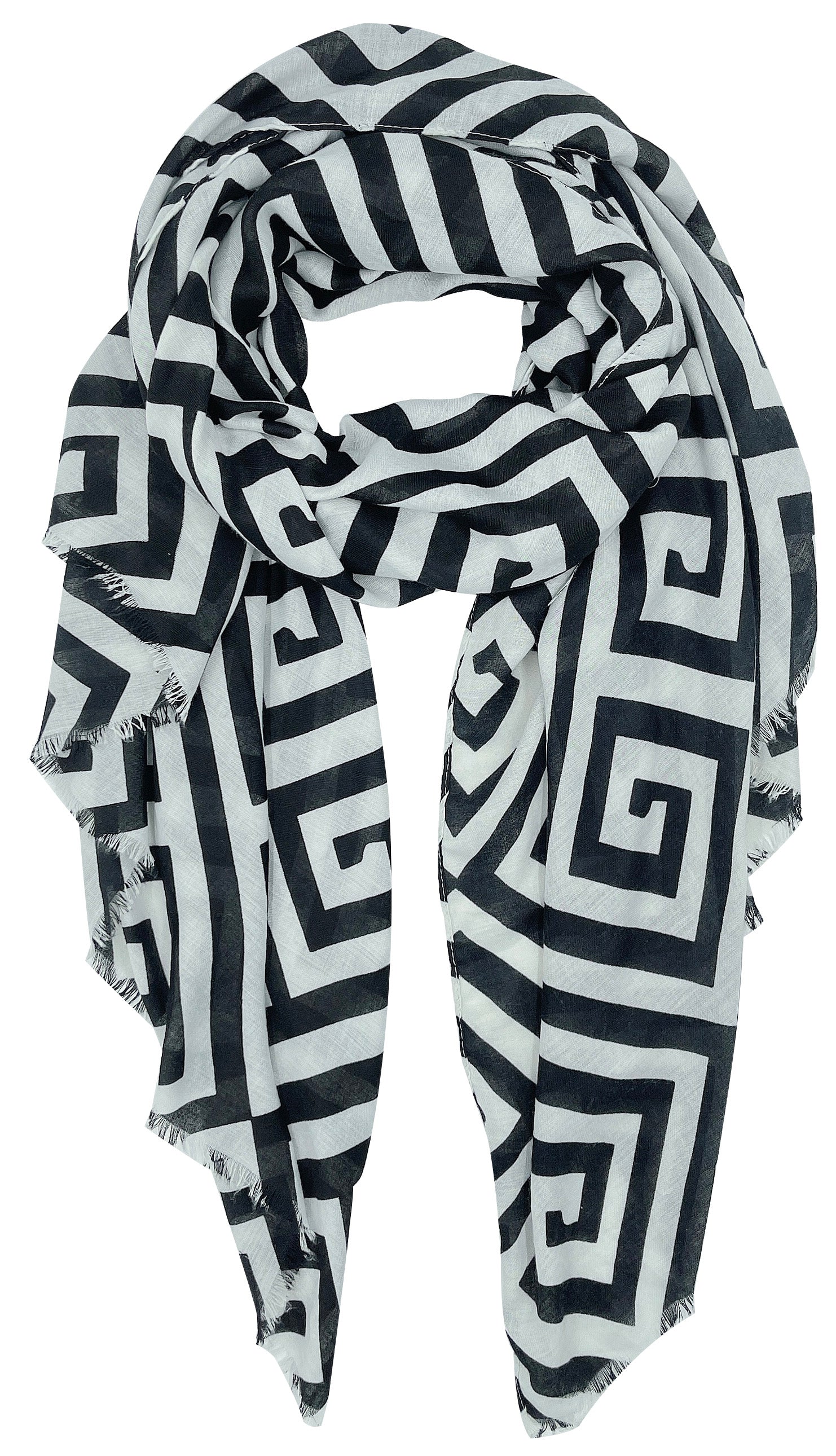 Geometric Print Scarf - Image 2