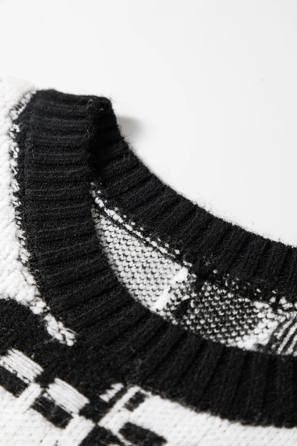 Ghost Checkered Round Neck Sweater - Image 9