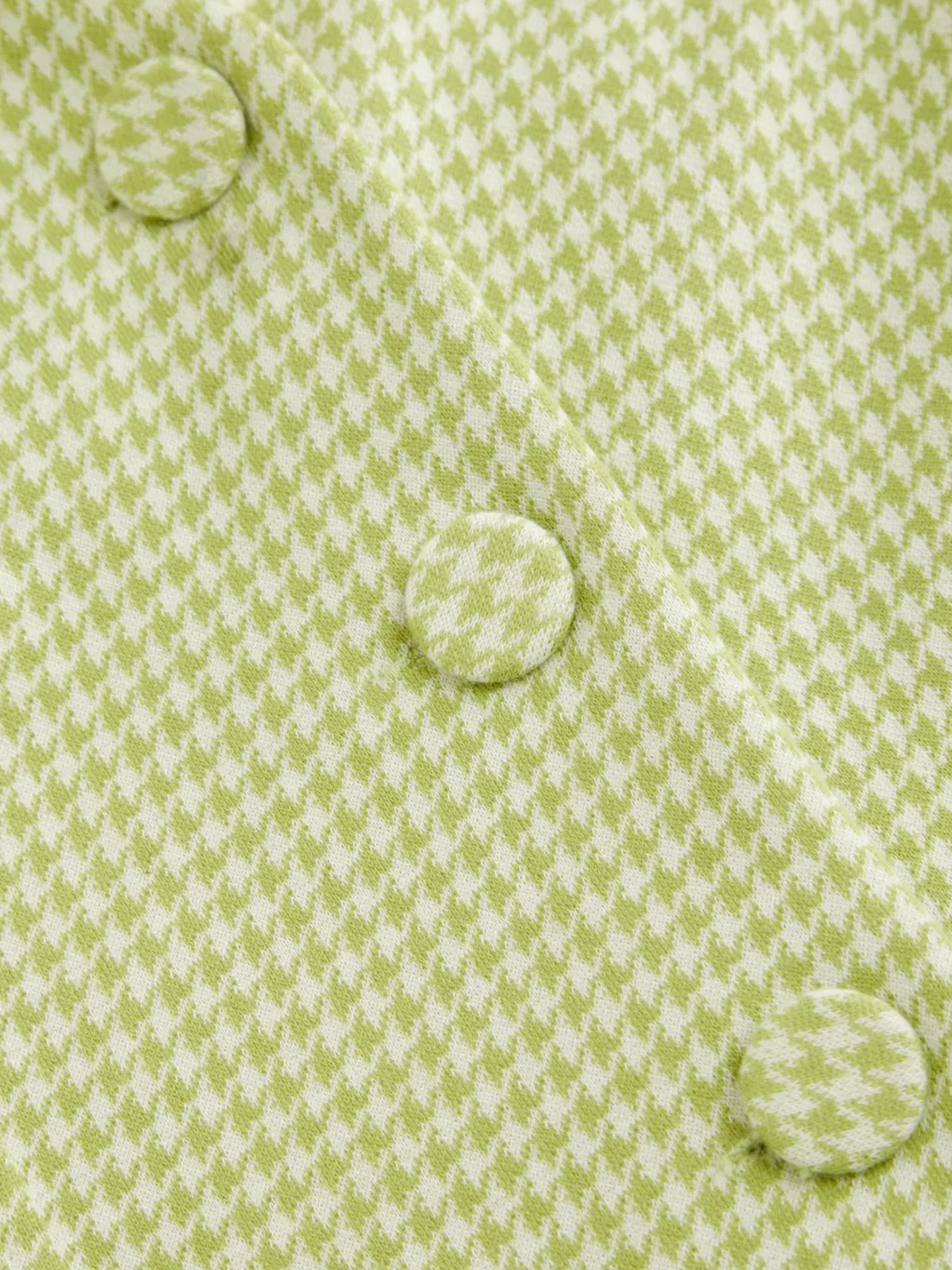 Gingham Button-Front A-Line Mini Dress - Image 6