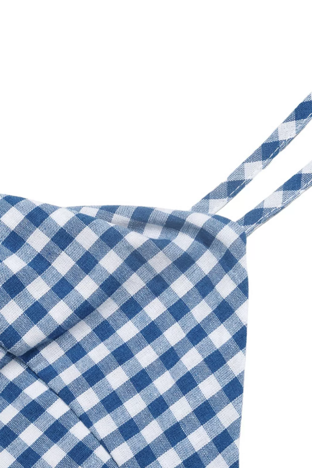 Gingham Knot Front Cami Midi Dress - Image 9