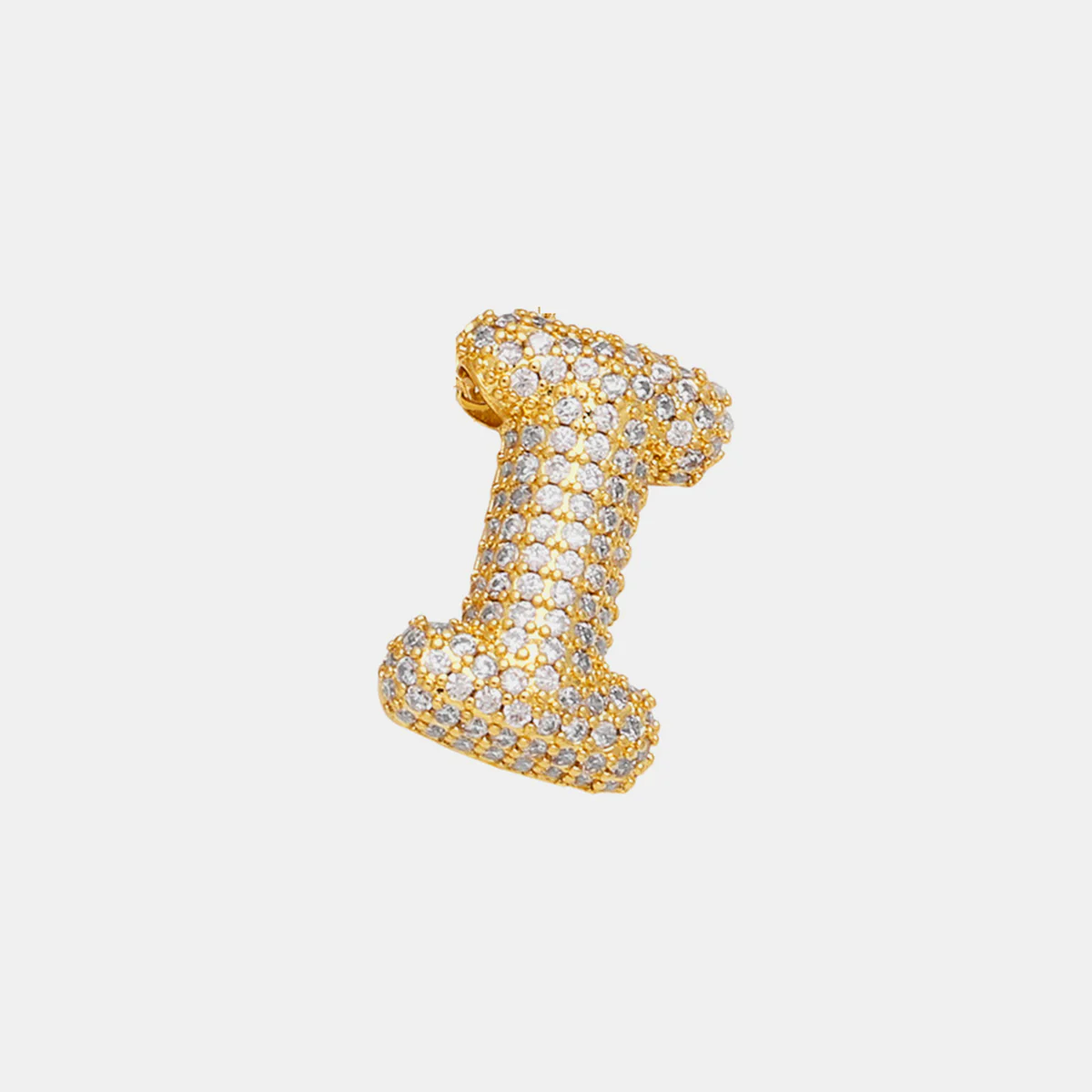 Gold-Plated Inlaid Zircon Letter Necklace - Image 11