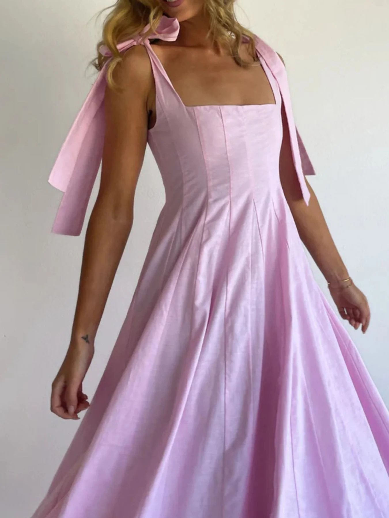 Gradient Tie Shoulder Maxi Dress - Image 12