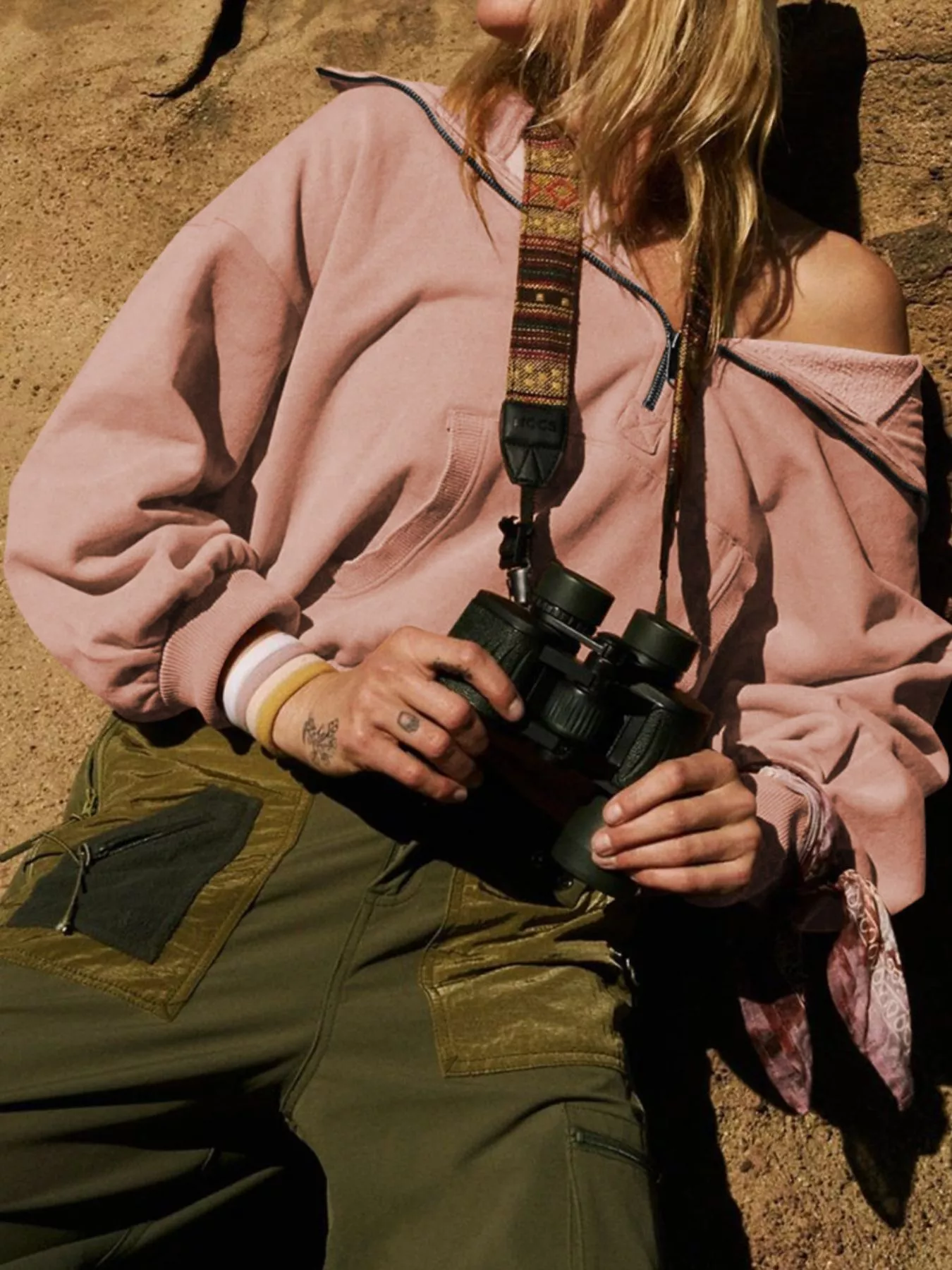 Half-Zip Dropped Shoulder Hoodie - Image 20