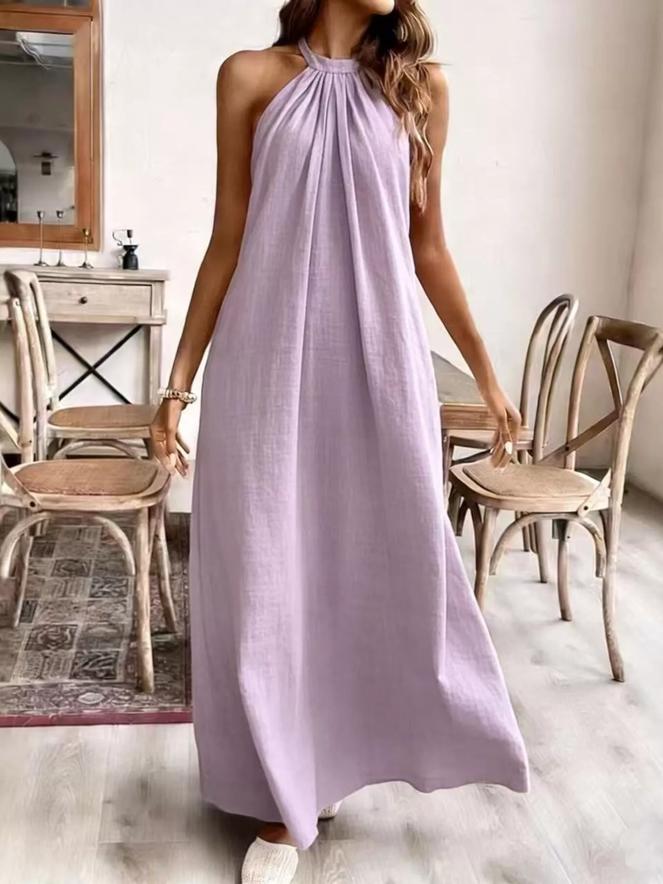 Halter Neck Maxi Dress - Image 6