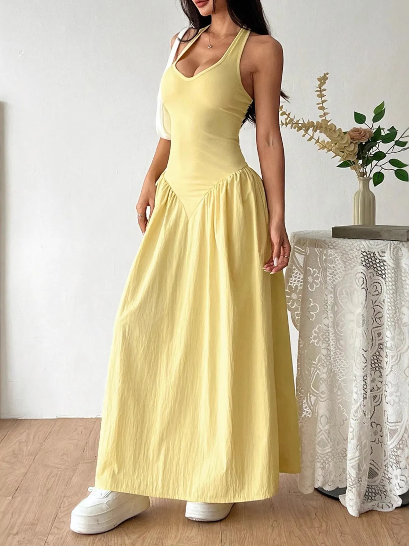 Halter Neck Maxi Dress - Image 6