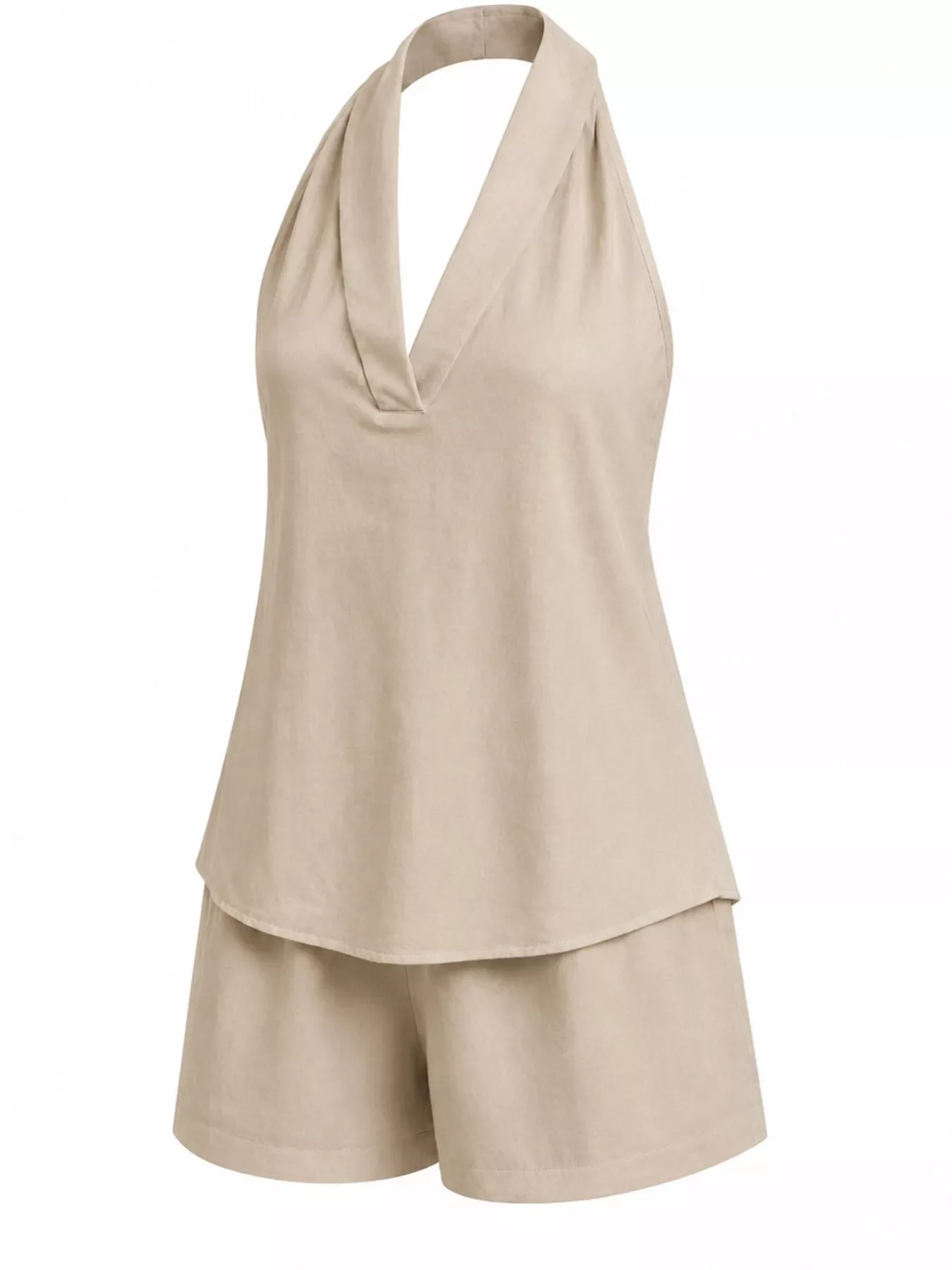 Halter Neck Top and Shorts Set - Image 4