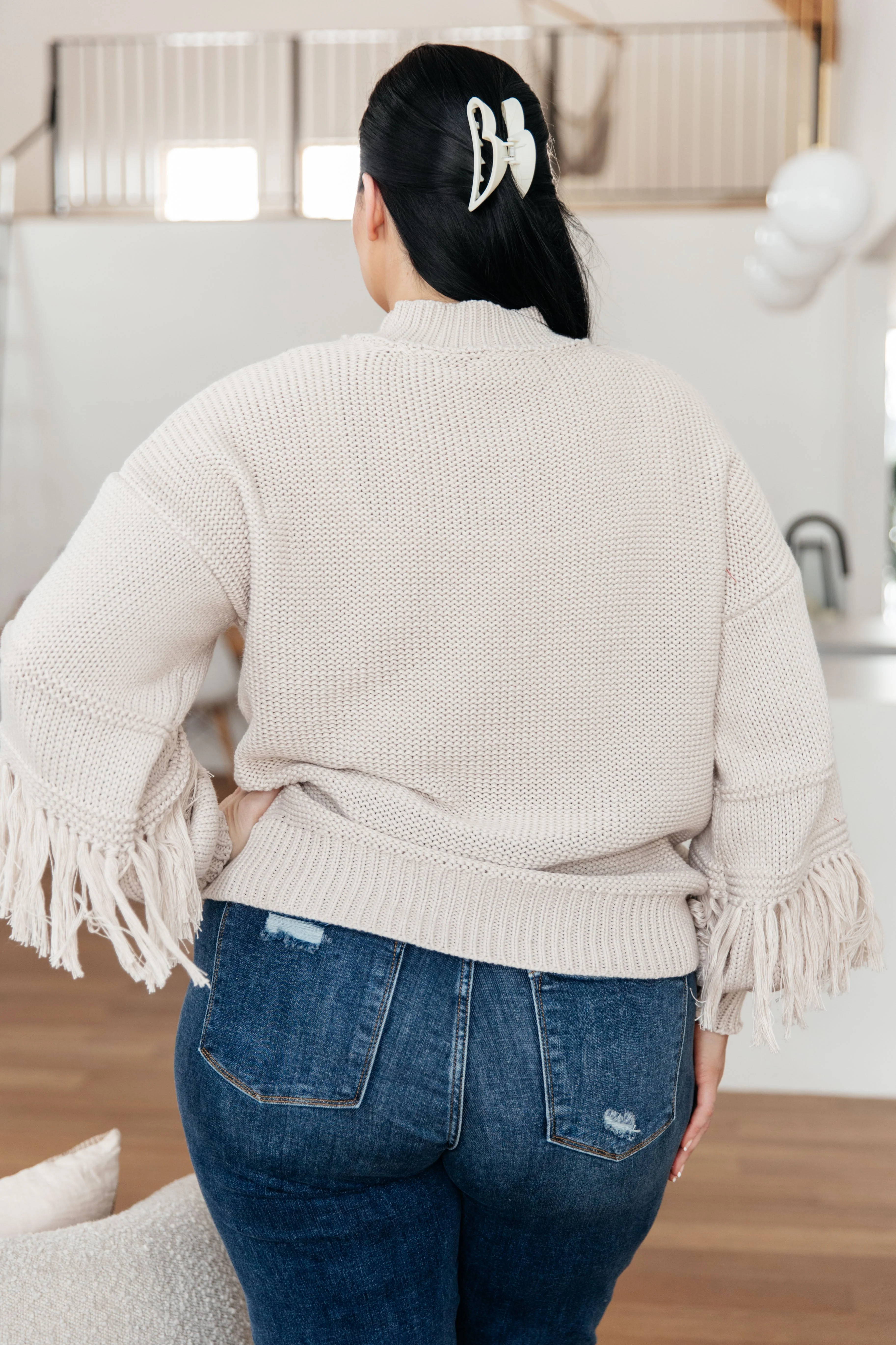 Handle It All Fringe Detail Sweater - Image 8
