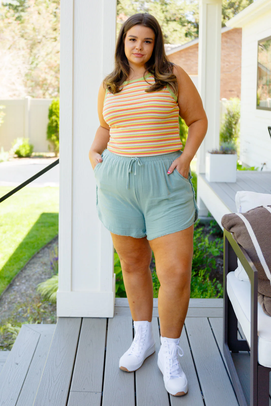 Hanging By A Moment High Rise Shorts - Image 14